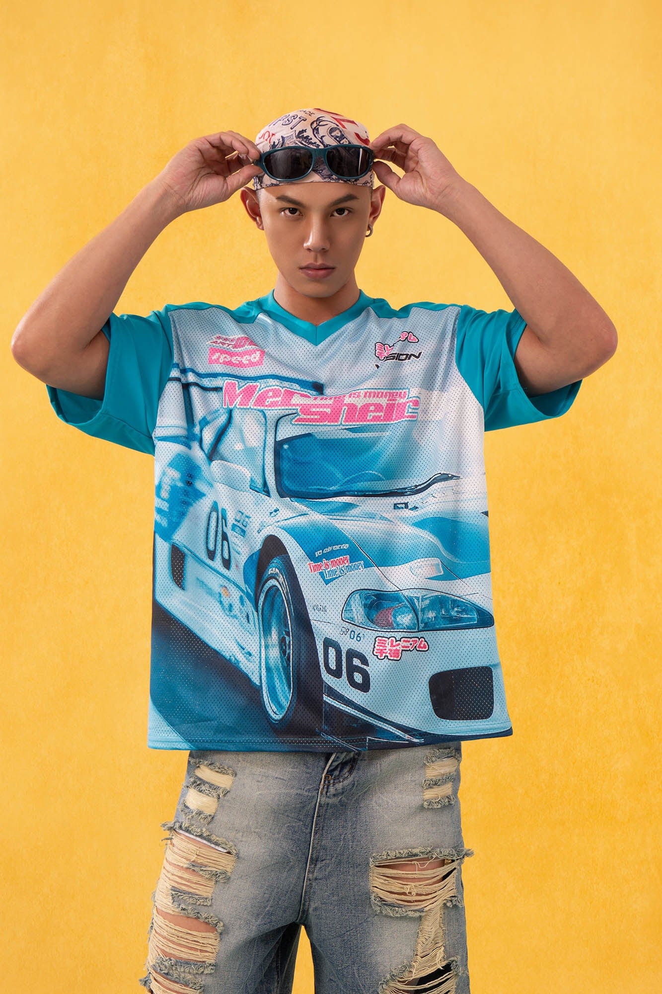 CLP Racing Graphic Mesh Raglan Jersey