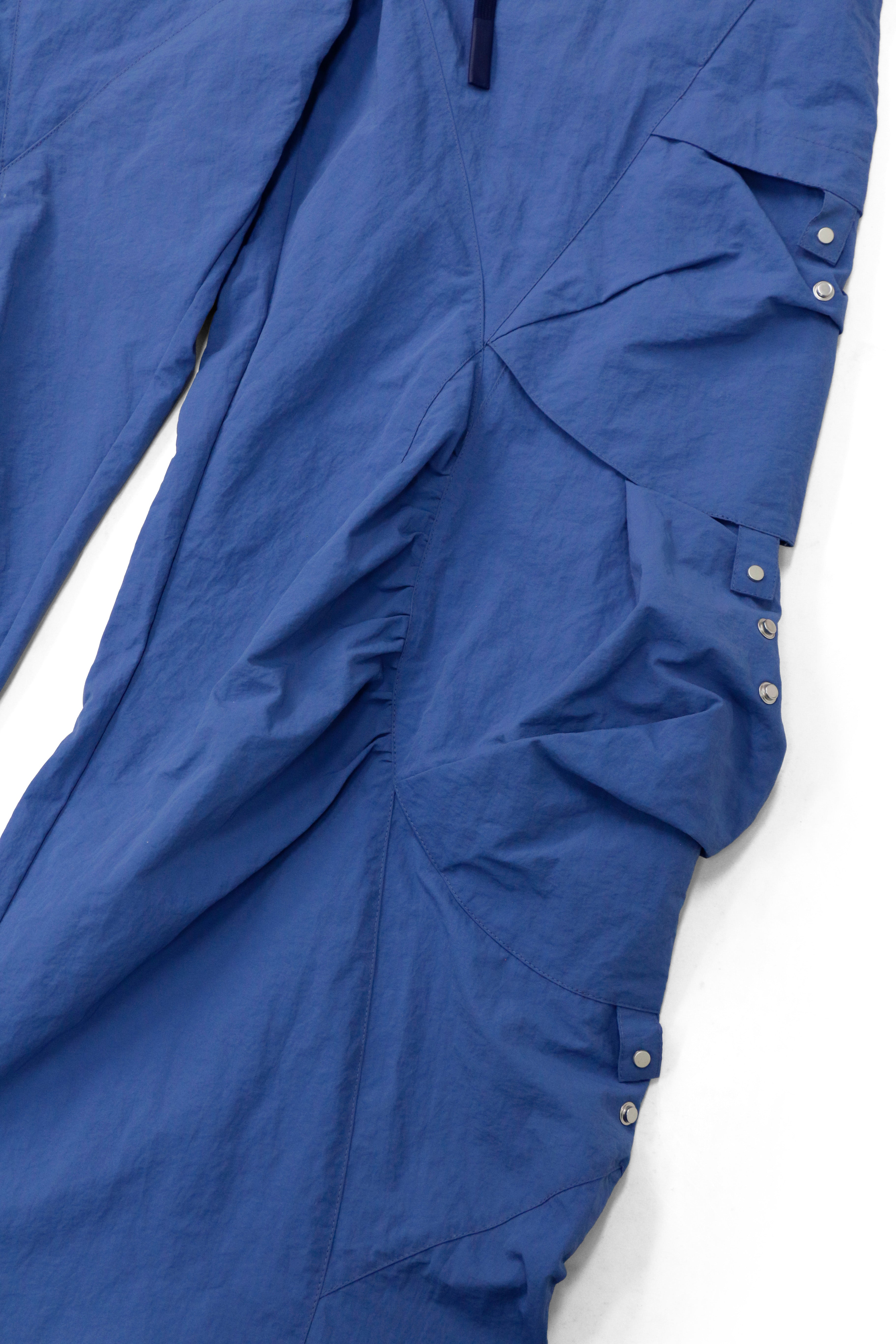 RELABEL Waterproof Nylon Drawstring Oversized Cargo Blue, premium urban and streetwear designers apparel on PROJECTISR.com, RELABEL