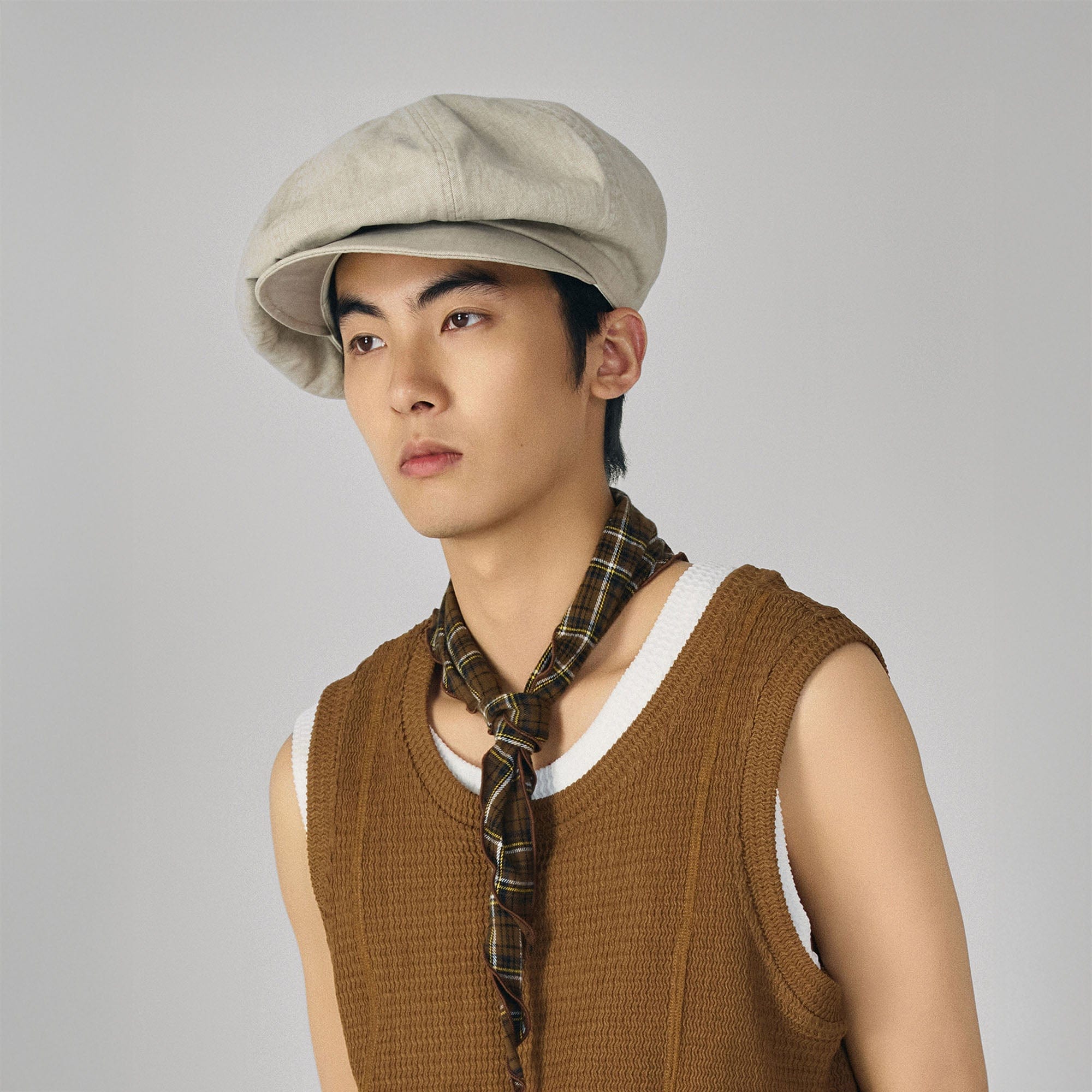 GONGHE REPUB Retro Washed Octagonal Hat, premium urban and streetwear designers apparel on PROJECTISR.com, GONGHE REPUB