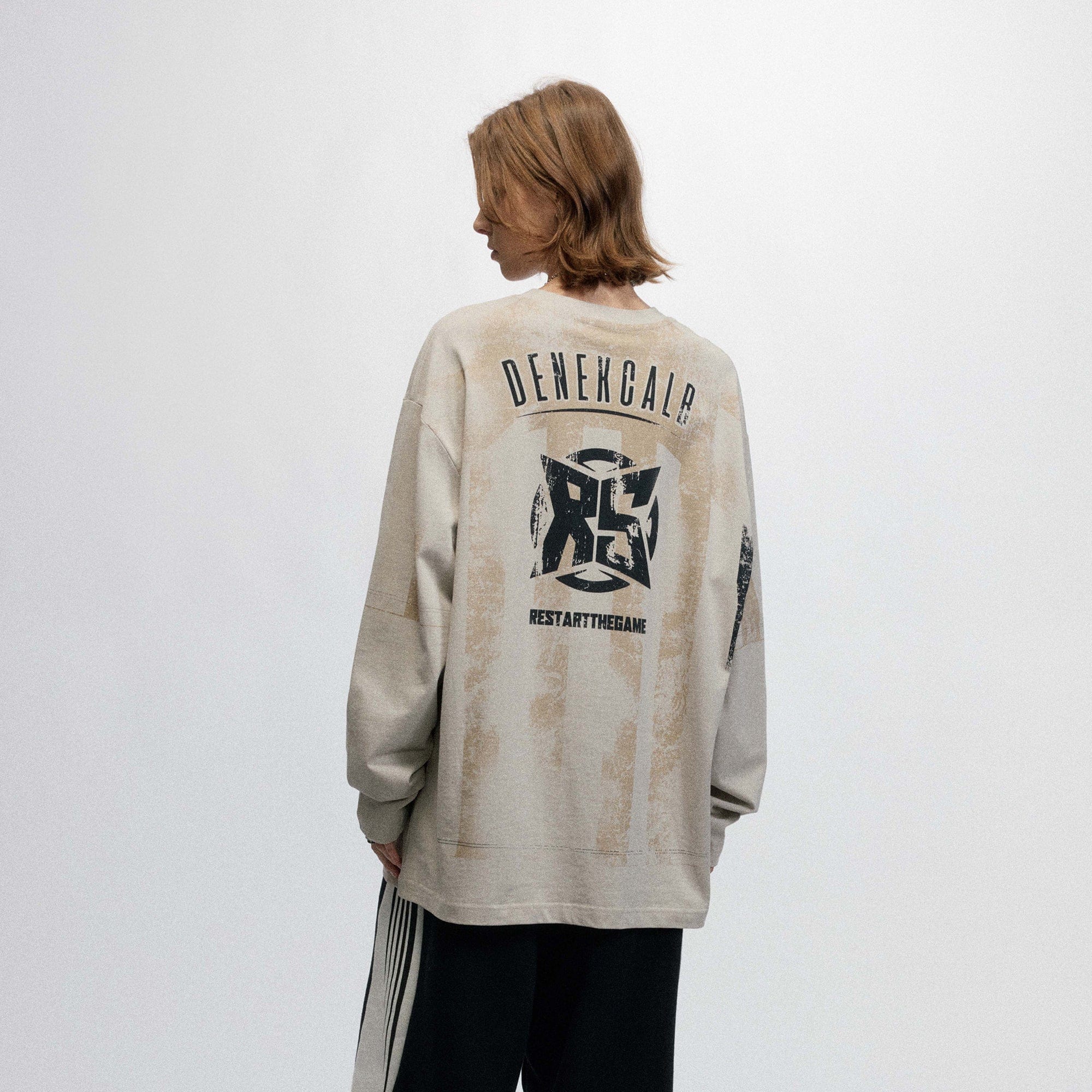 OVDY Retro Distressed Long-Sleeve Jersey
