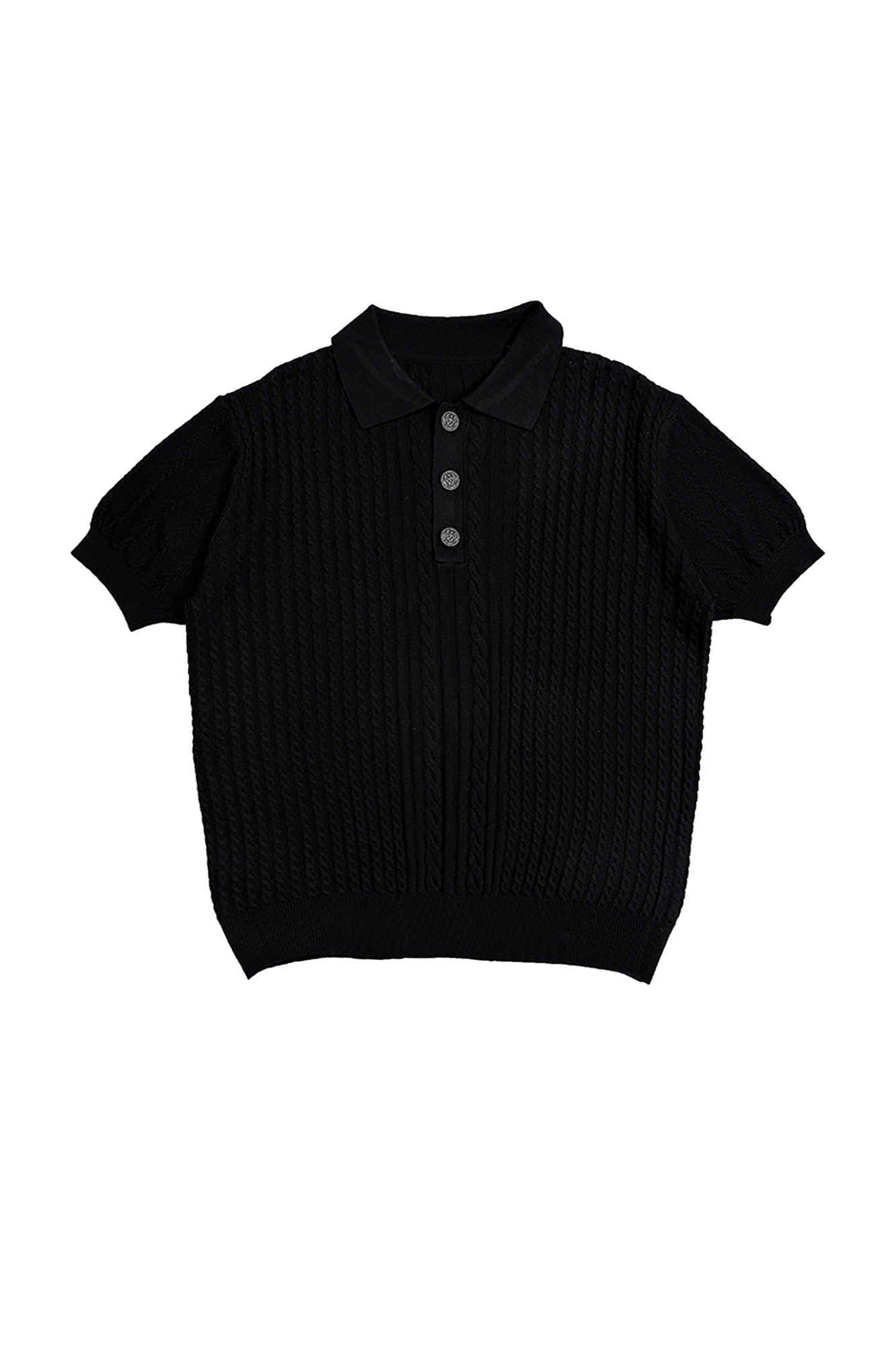 RICHILL Cable-Knit Polo T-Shirt, premium urban and streetwear designers apparel on PROJECTISR.com, RICHILL