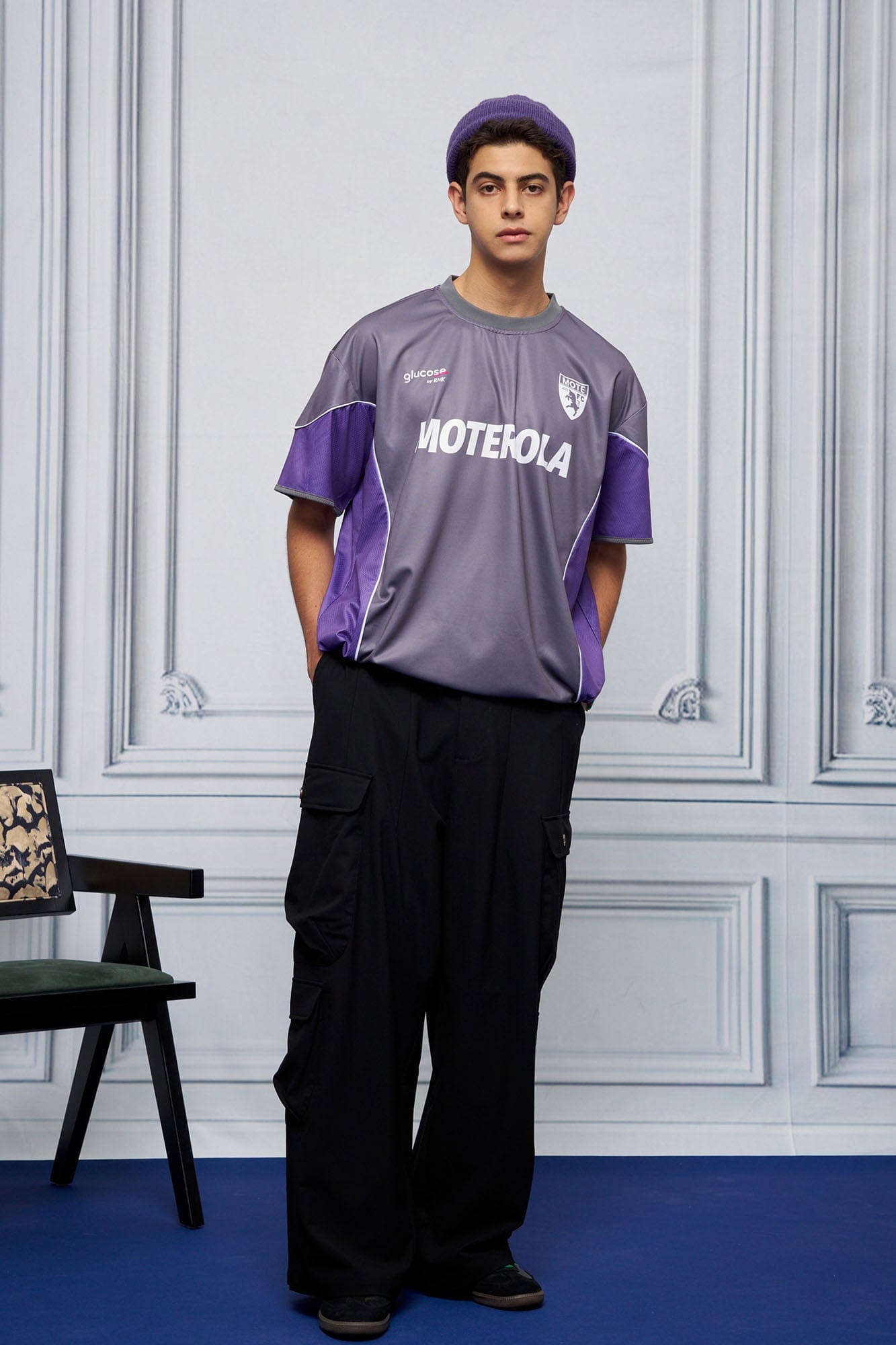 UNLIMITED MOTE x glucose by RMK Contrast Spliced Drawstring Hem Jersey, premium urban and streetwear designers apparel on PROJECTISR.com, UNLIMITED MOTE