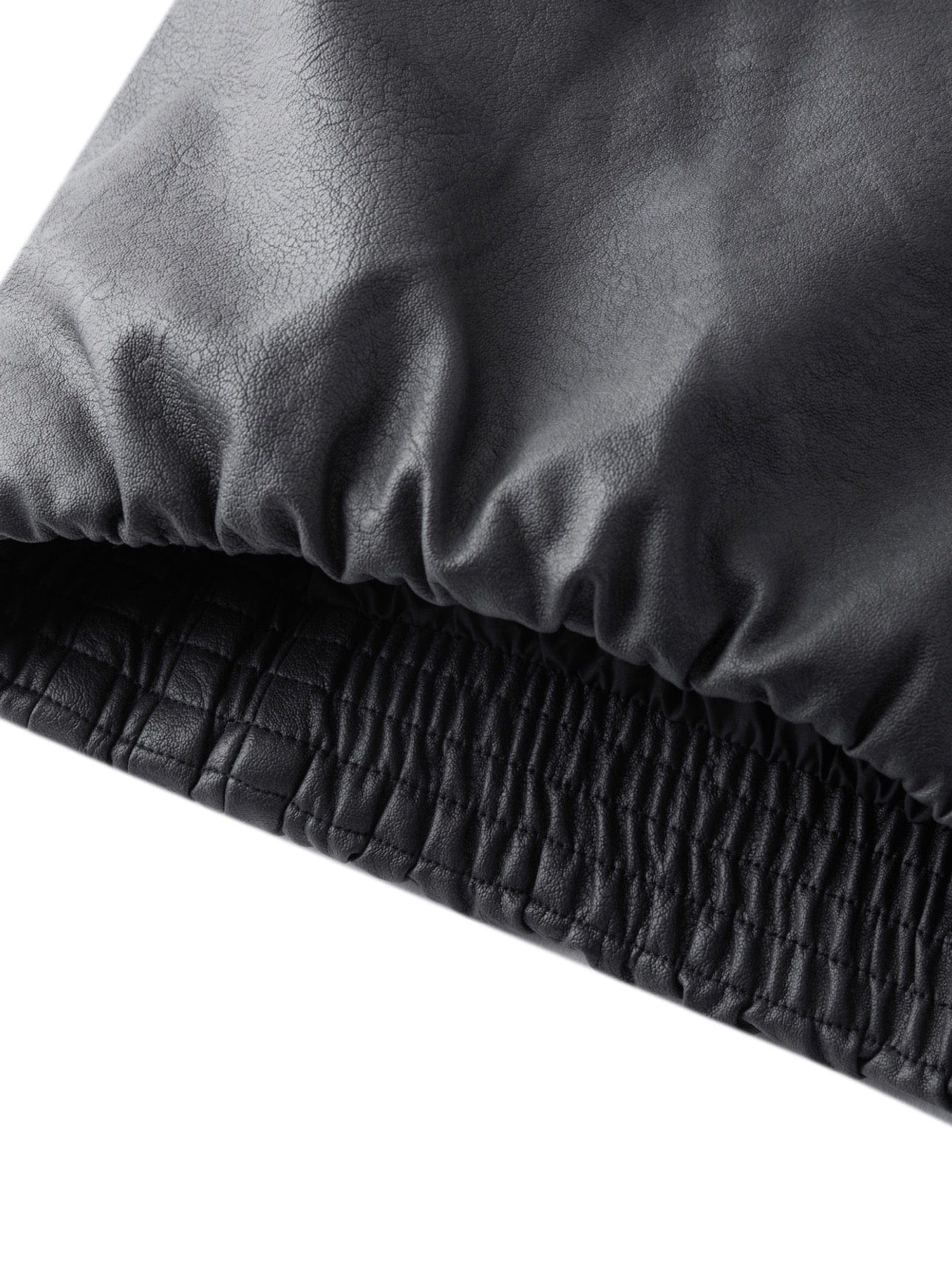 BONELESS Spliced Faux Leather Cotton Padded Jacket, premium urban and streetwear designers apparel on PROJECTISR.com, BONELESS