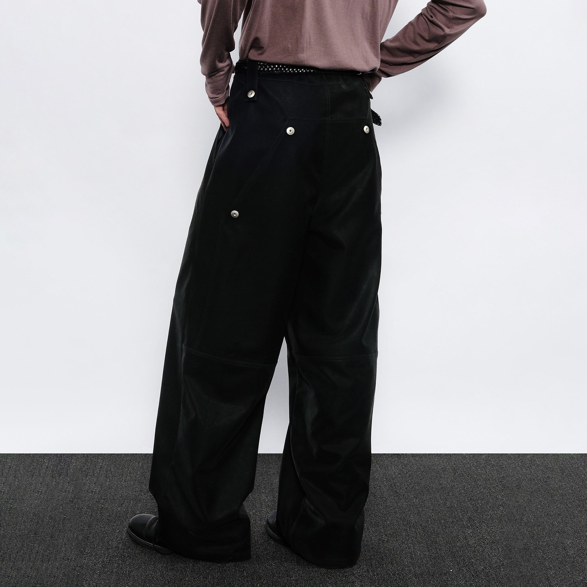 7440 37 1 Back Double-Knee PU Pants, premium urban and streetwear designers apparel on PROJECTISR.com, 7440 37 1