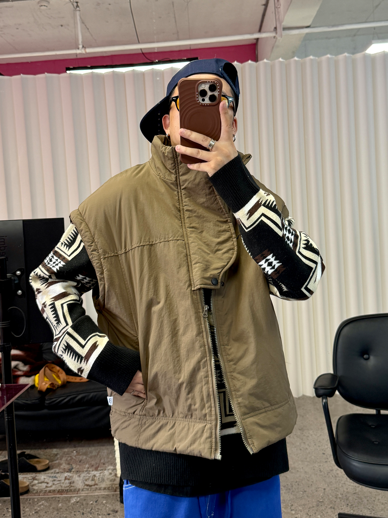 ME DA IGUAL Asym Placket Waterproof Vest