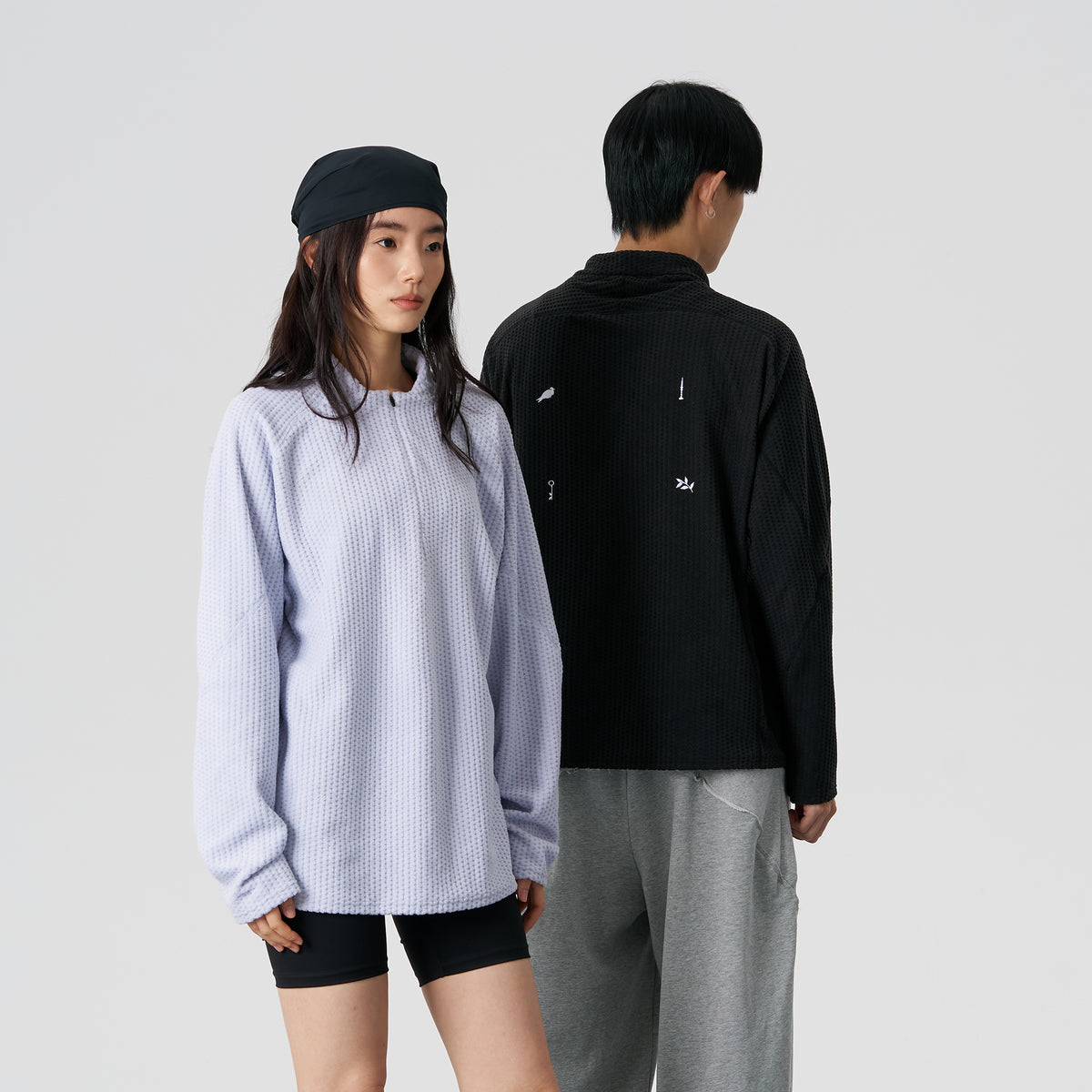 FMACM Diamond Fleece Half-Zip Long-Sleeve Tee