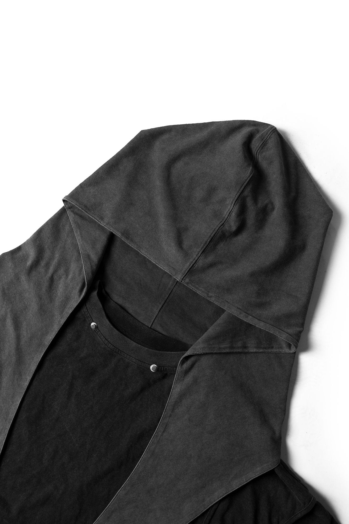 RELABEL Detachable Hood Layered Sleeve T-Shirt, premium urban and streetwear designers apparel on PROJECTISR.com, RELABEL