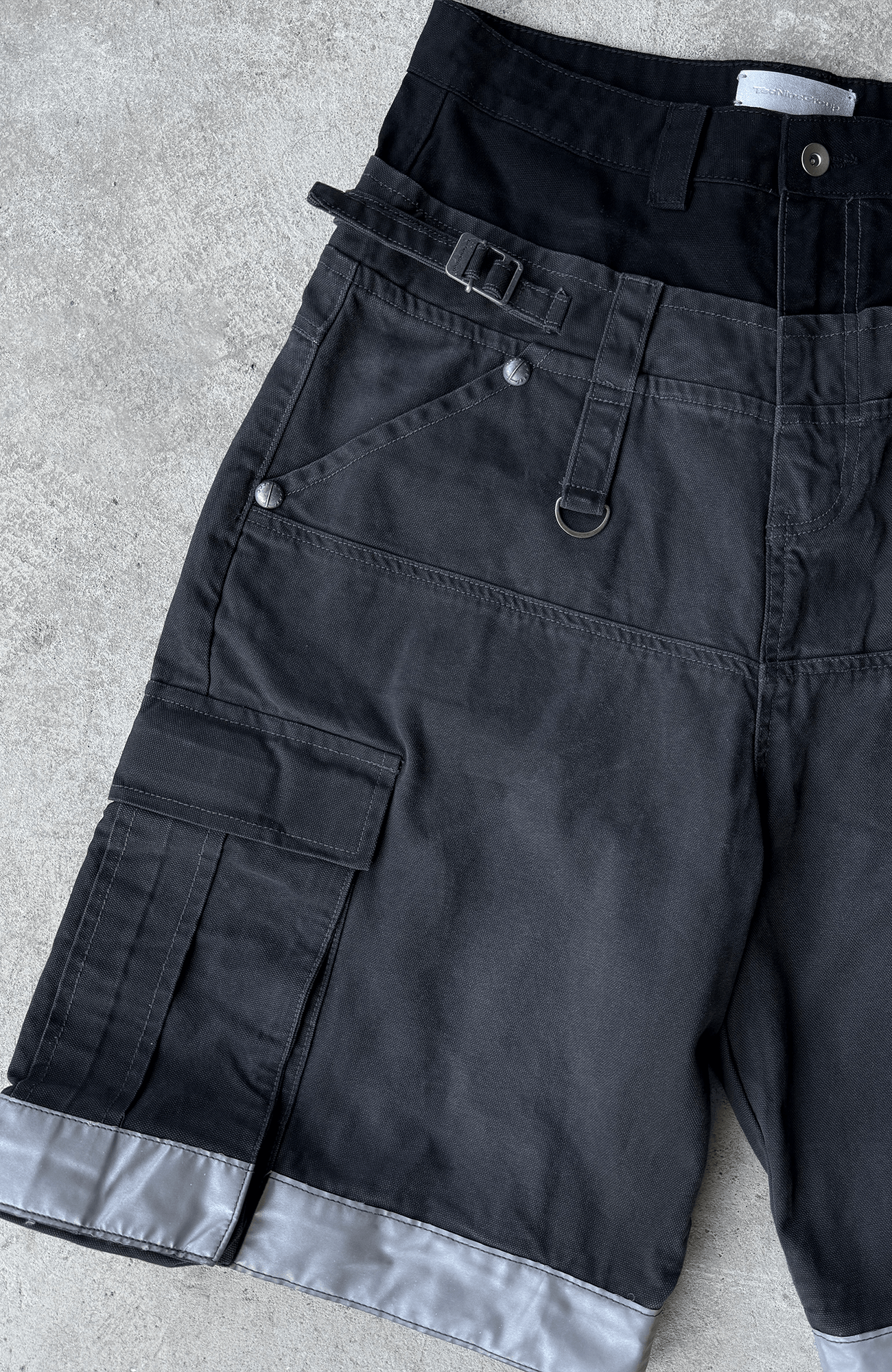 TECNINEGROUP Detachable Reflective Firefighter Cargo Pants Gray