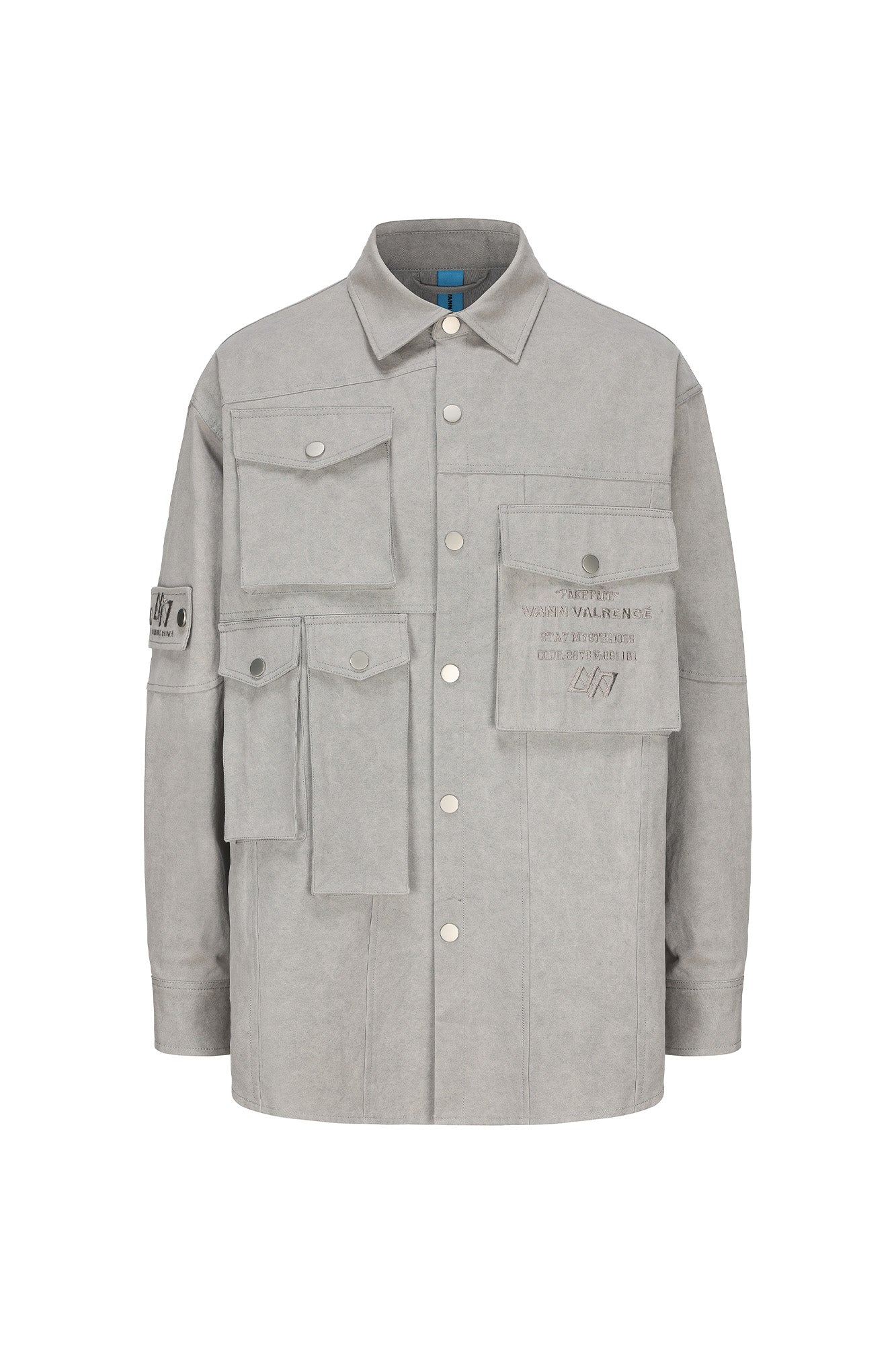 VANN VALRENCE Utility Washed Multi-Pocket Shirt Jacket, premium urban and streetwear designers apparel on PROJECTISR.com, VANN VALRENCE