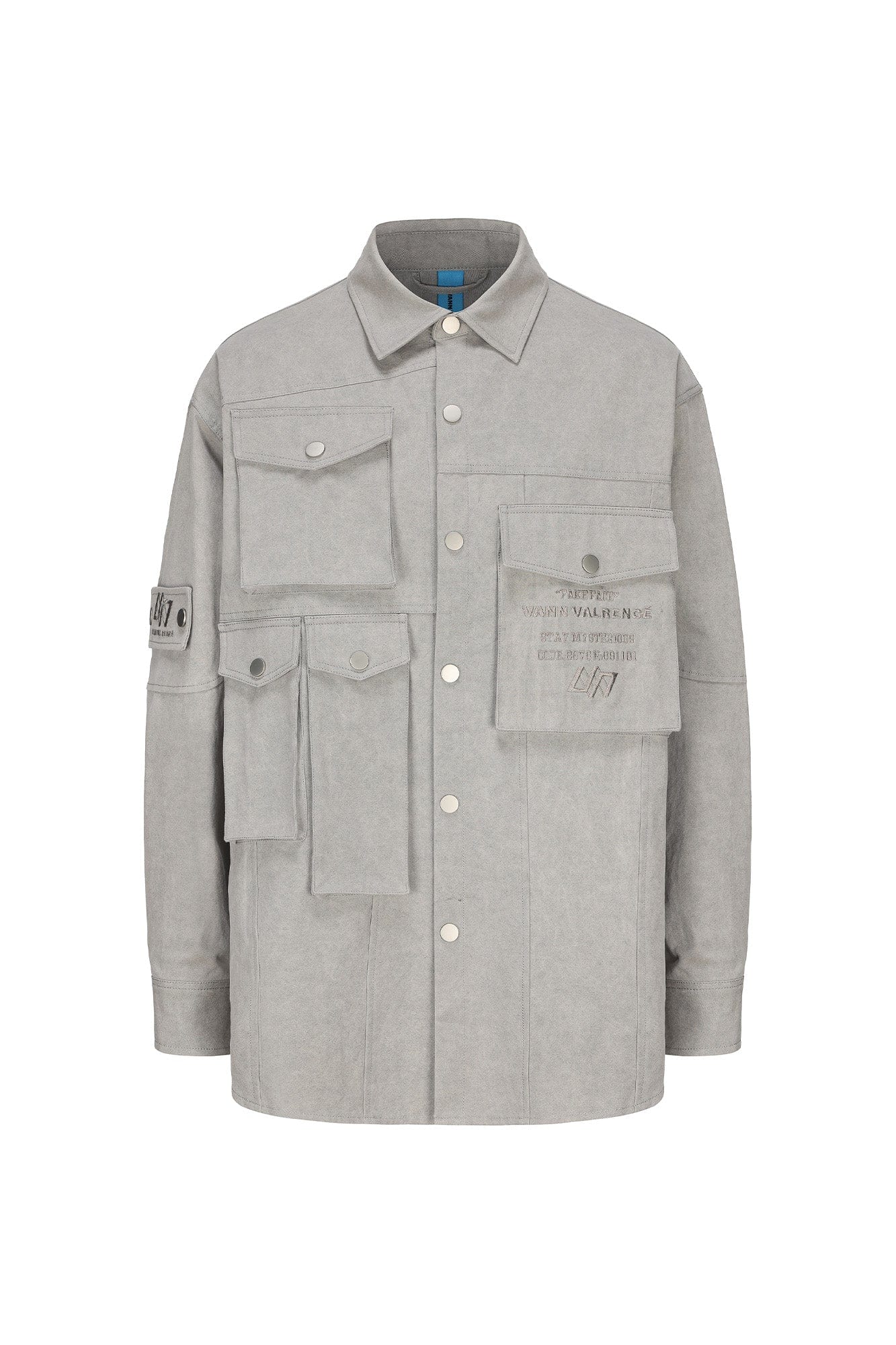 VANN VALRENCE Utility Washed Multi-Pocket Shirt Jacket, premium urban and streetwear designers apparel on PROJECTISR.com, VANN VALRENCE