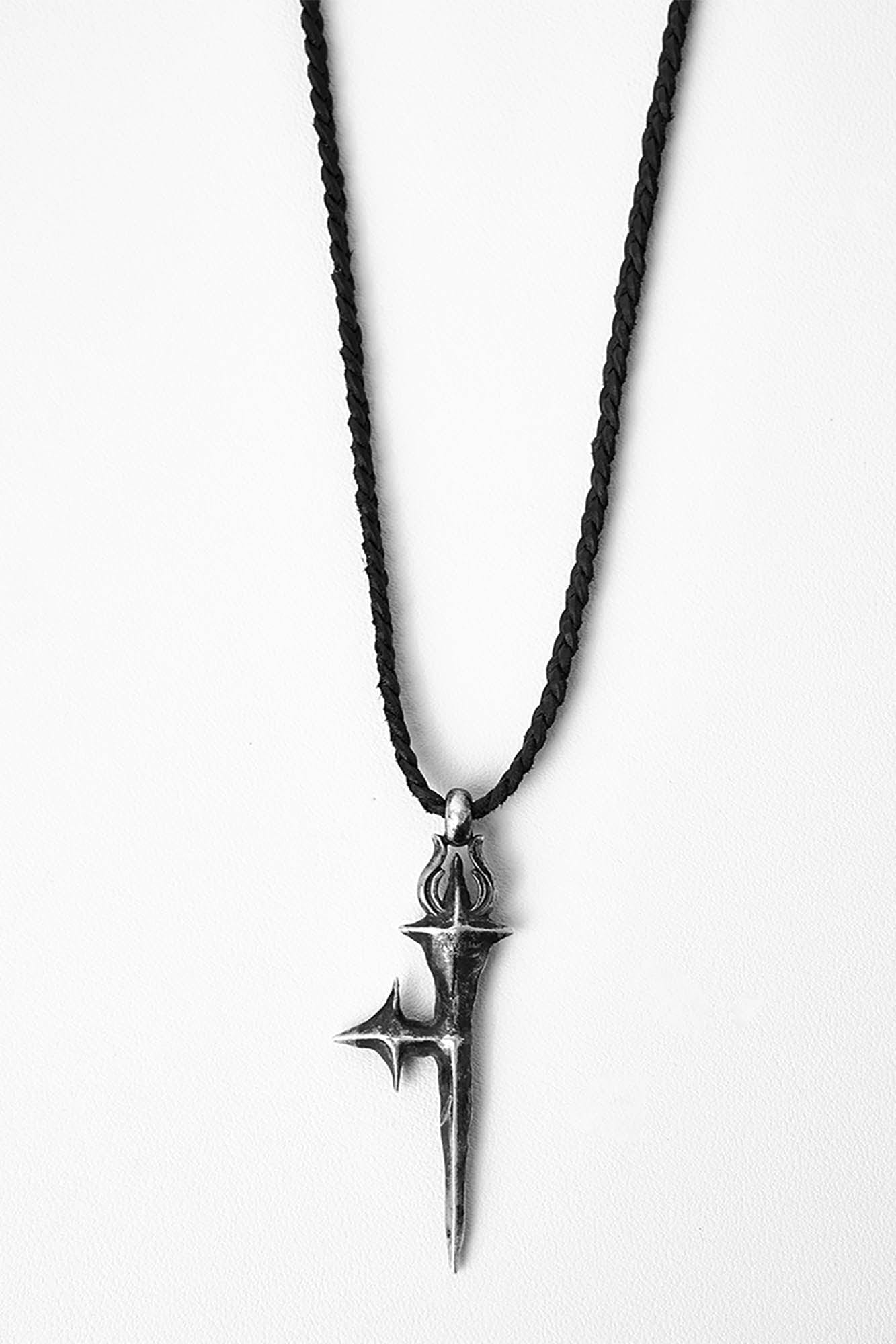 FLYERRER Cross-Star Braided Cord Necklace