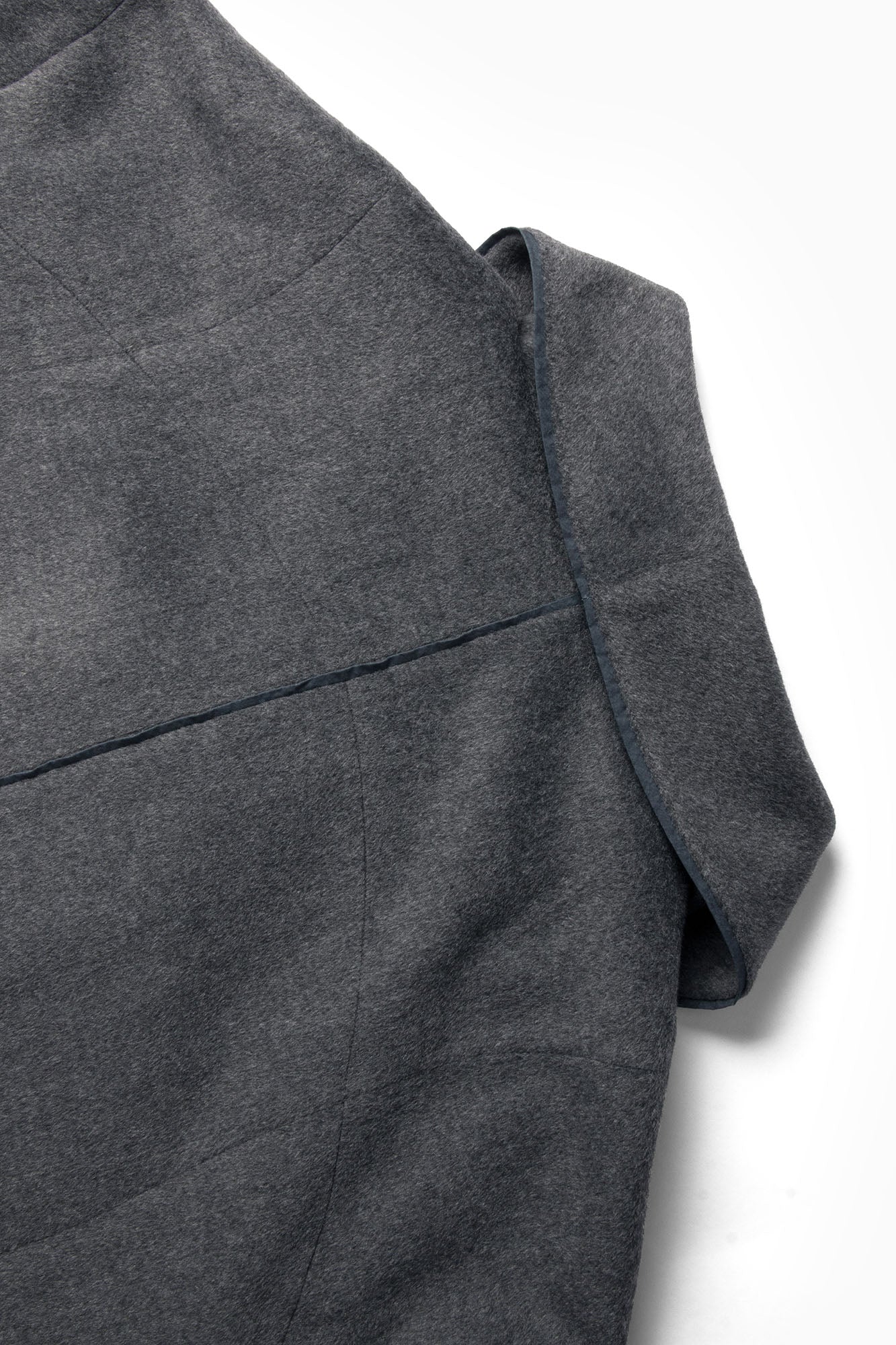 RELABEL Asym Wool-Blend Curved Panel Jacket
