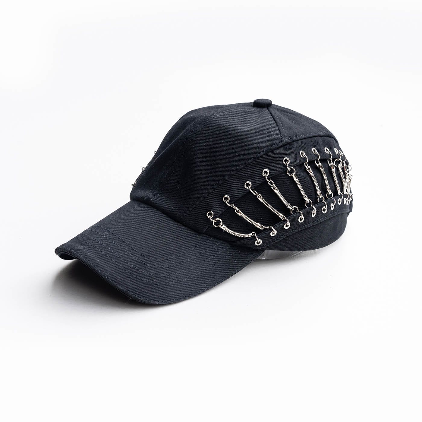 INSIDE OUT Snakebone Clipped Double-Layered Cap, premium urban and streetwear designers apparel on PROJECTISR.com, INSIDE OUT