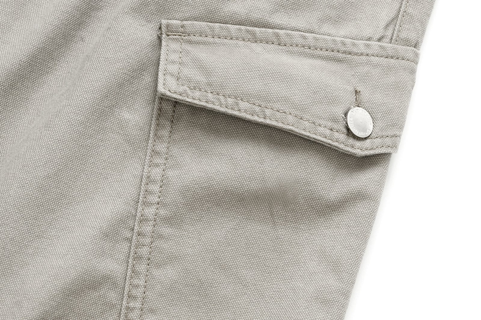 OKAYTHXBYE Washed Button Flap-Pocket Cargo Pants, premium urban and streetwear designers apparel on PROJECTISR.com, OKAYTHXBYE