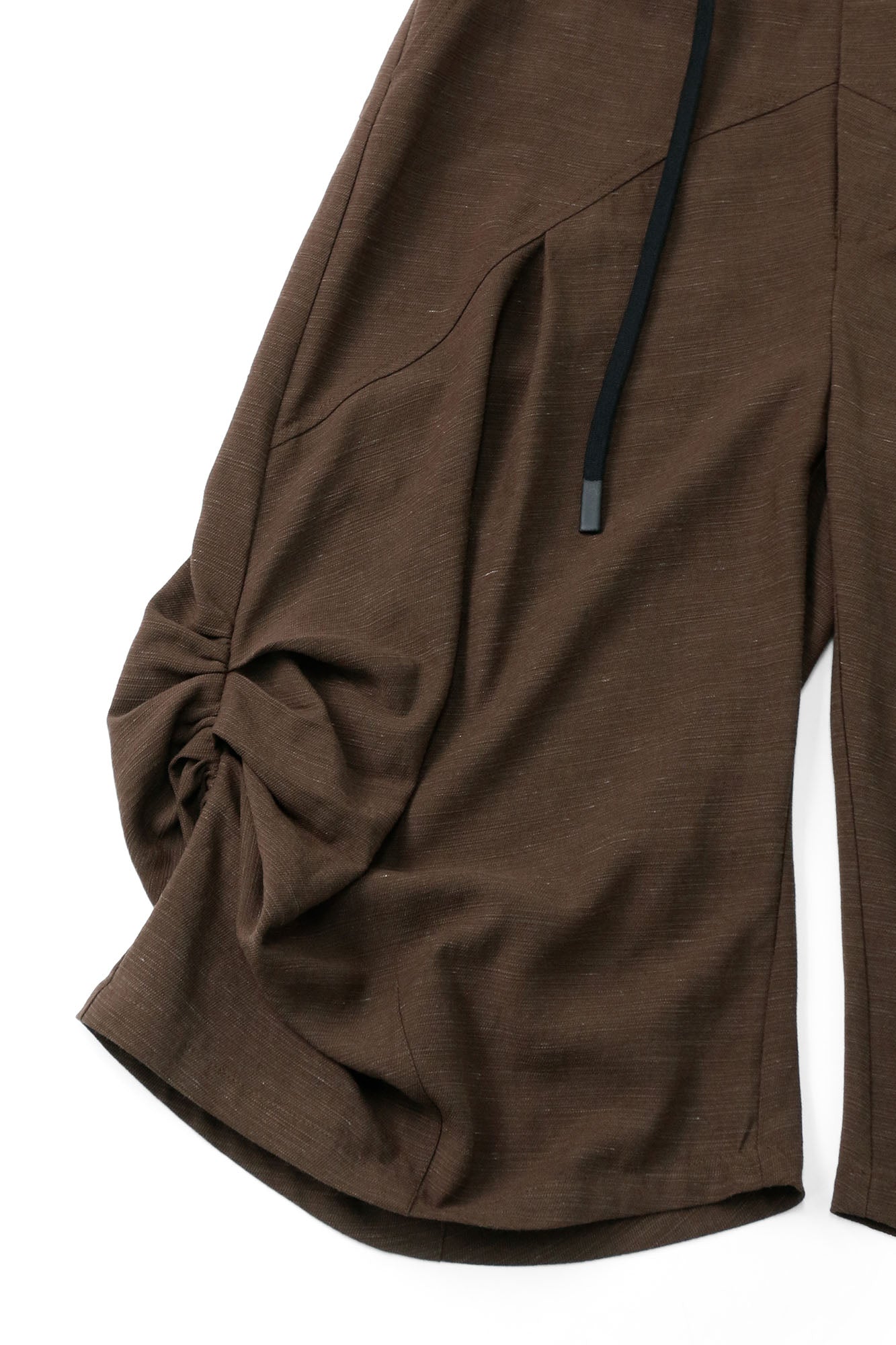 RELABEL Tencel-Acetate Ruched Oversized Shorts, premium urban and streetwear designers apparel on PROJECTISR.com, RELABEL