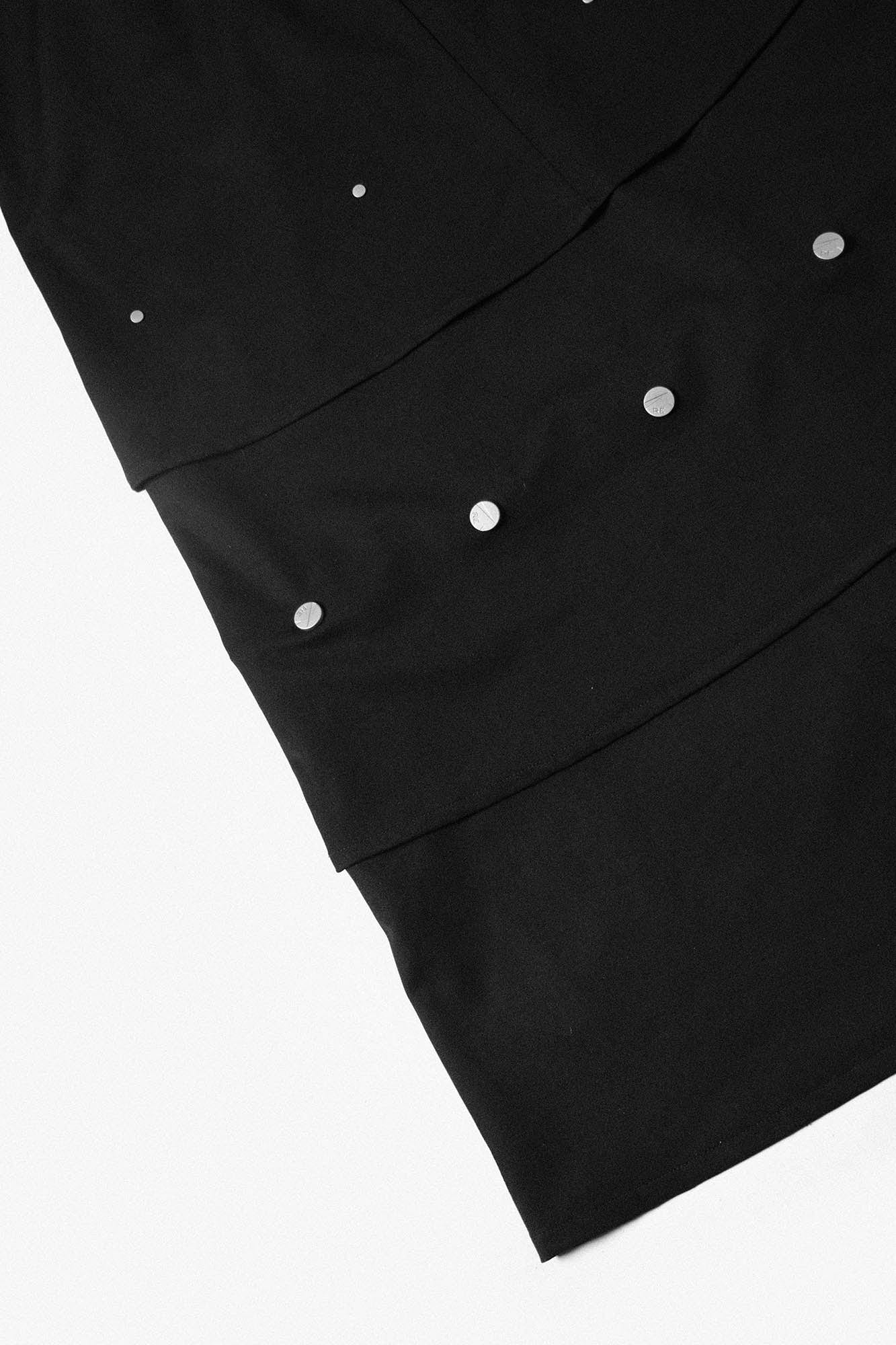 RELABEL Layered Detachable Snap-Fastener Long Skirt, premium urban and streetwear designers apparel on PROJECTISR.com, RELABEL