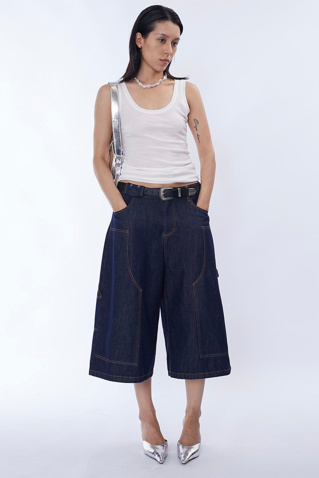 ASSEEN Double-Knee Raw Denim Shorts, premium urban and streetwear designers apparel on PROJECTISR.com, ASSEEN