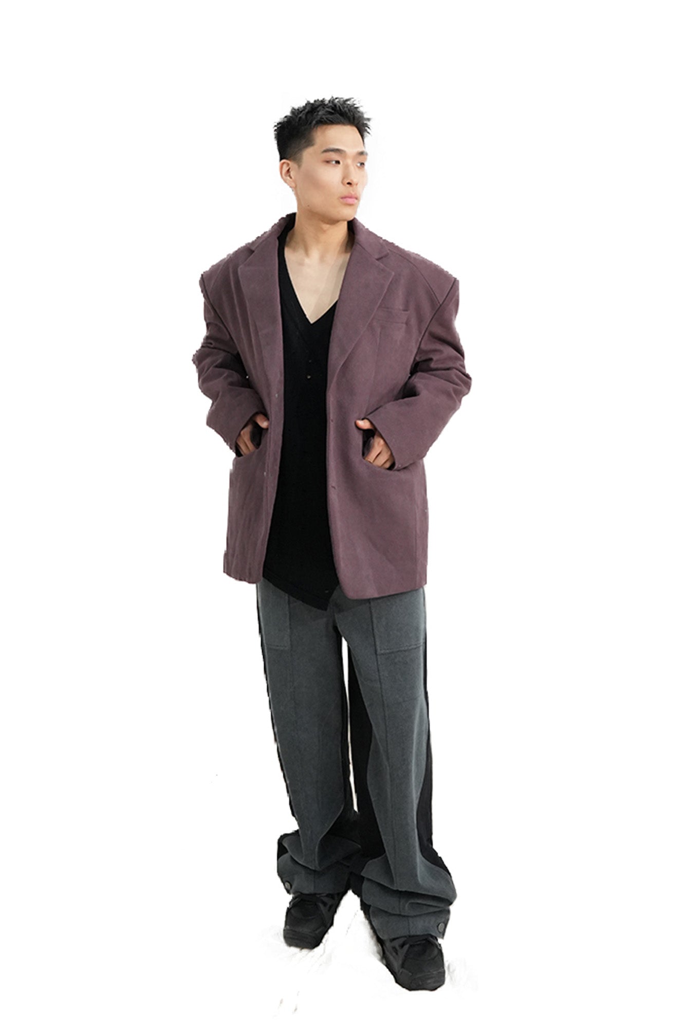 VANN VALRENCE Essential Padded Boxy Blazer