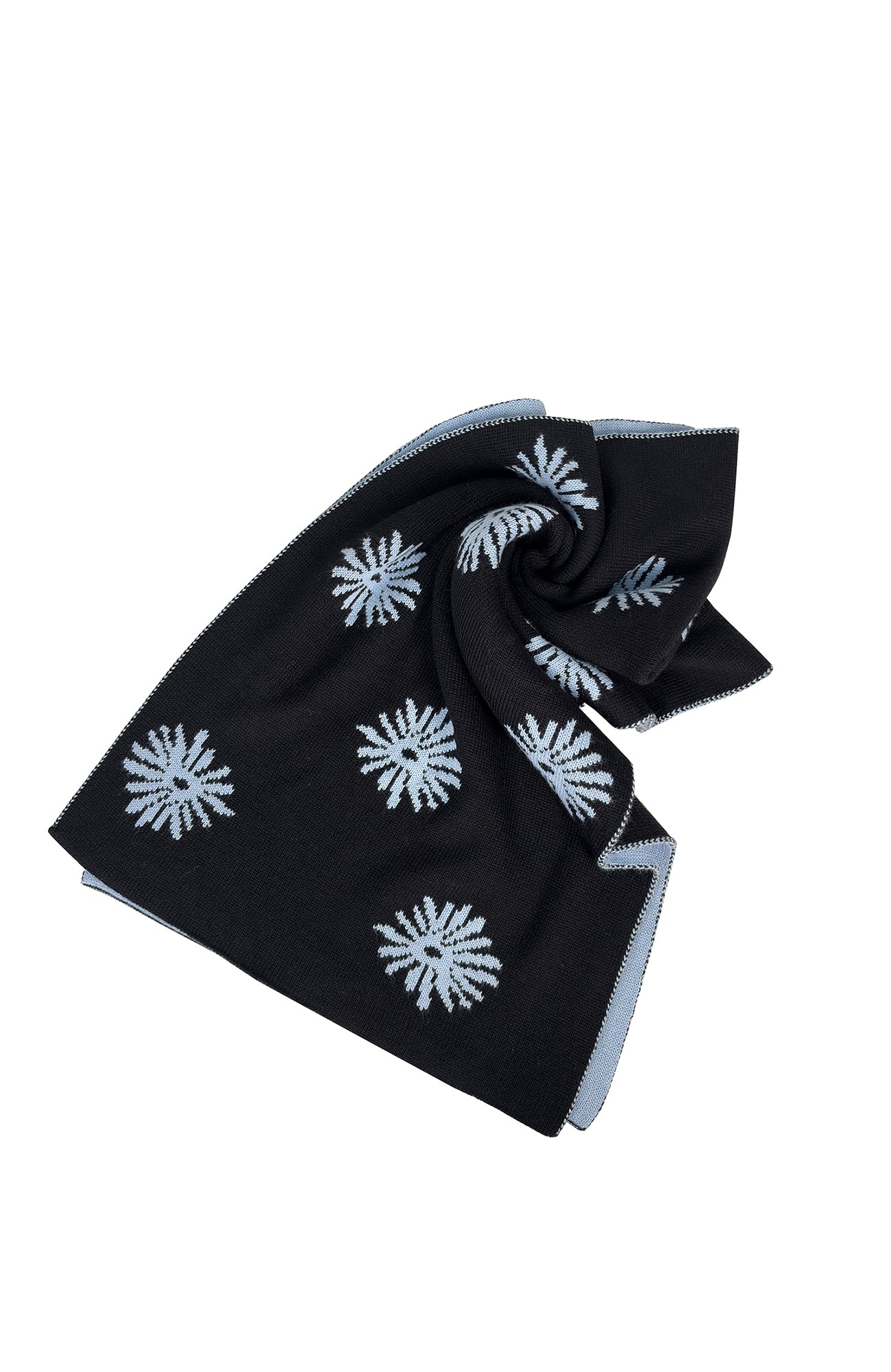 MIICHOUS Snowflake Jacquard Reversible Wool-Blend Scarf, premium urban and streetwear designers apparel on PROJECTISR.com, MIICHOUS