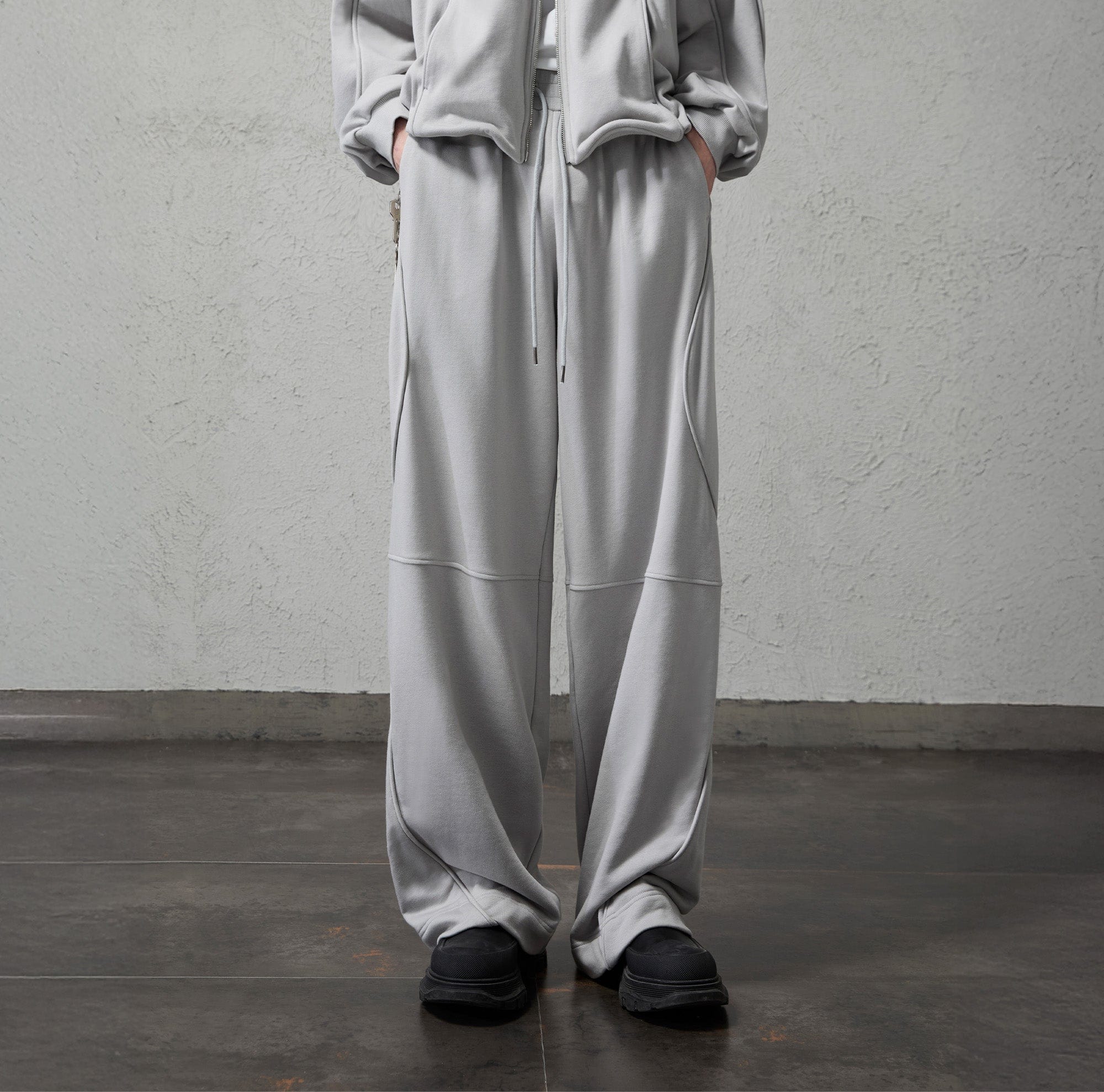 ORGANIC EMOTION Structured Panelled Oversized Sweatpants, premium urban and streetwear designers apparel on PROJECTISR.com, ORGANIC EMOTION