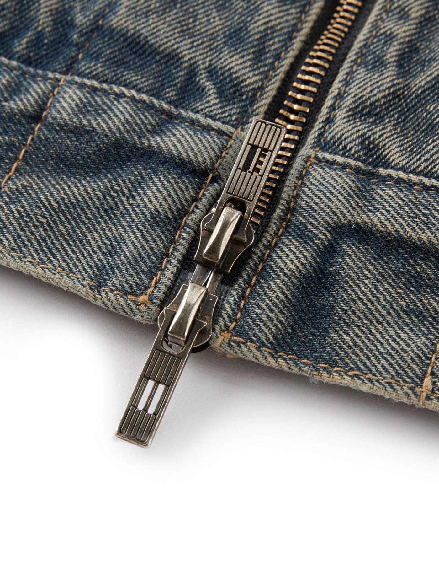 BONELESS Washed Spliced Denim Jacket, premium urban and streetwear designers apparel on PROJECTISR.com, BONELESS