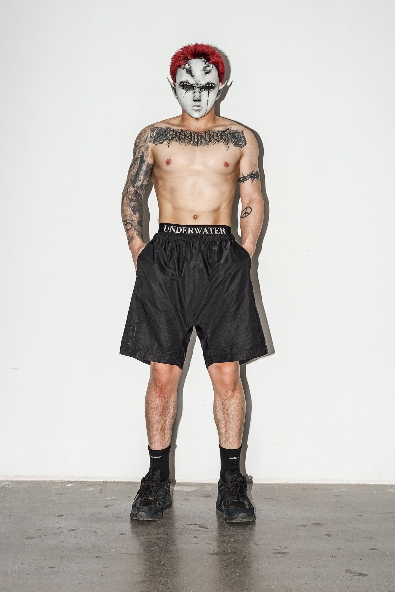 UNDERWATER Dark Soul Quick-Dry Shorts, premium urban and streetwear designers apparel on PROJECTISR.com, UNDERWATER