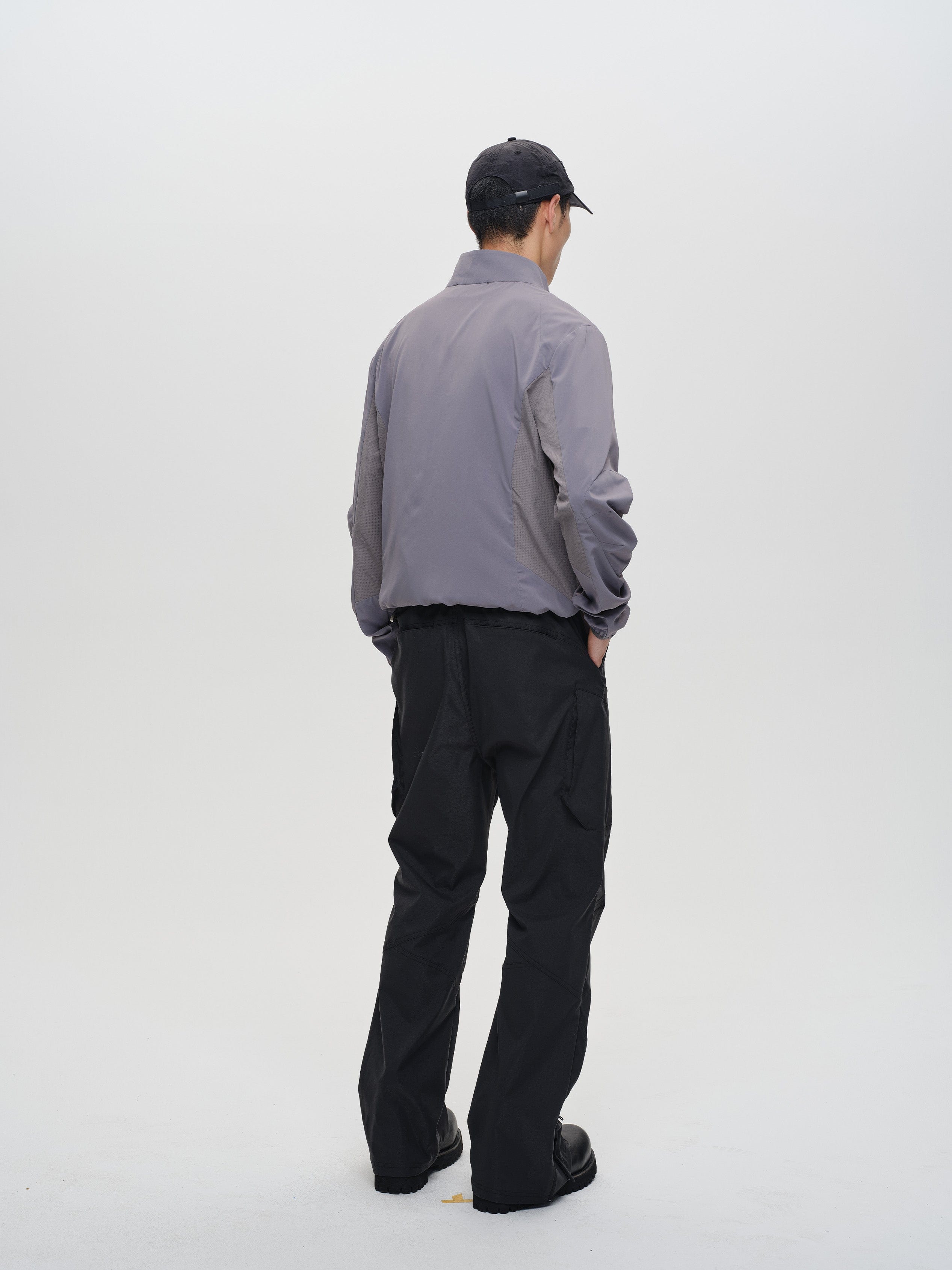 CATSSTAC Tech Paneled Zipper Pockets Elastic Waist Pants, premium urban and streetwear designers apparel on PROJECTISR.com, CATSSTAC