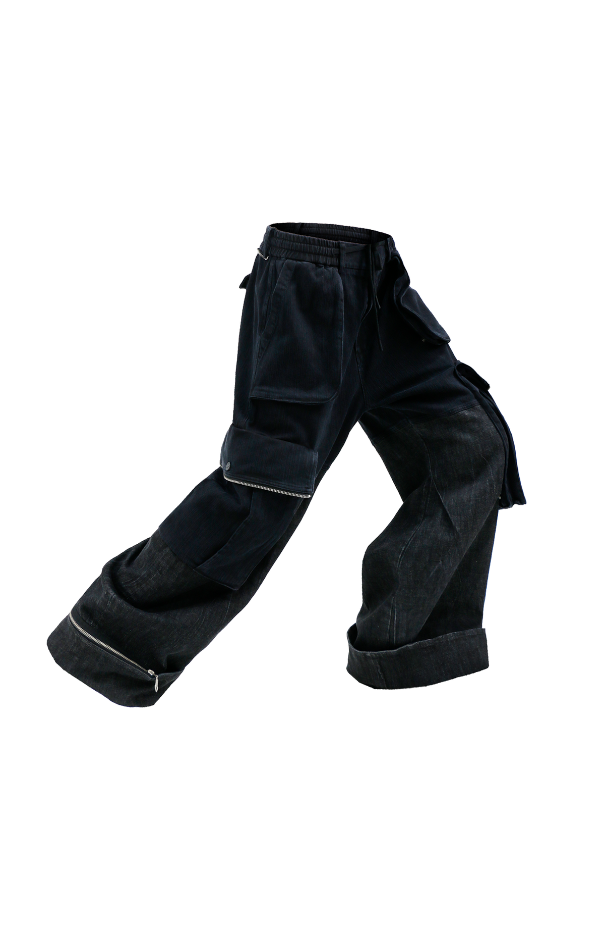 RELABEL Zippered Cargo Jeans
