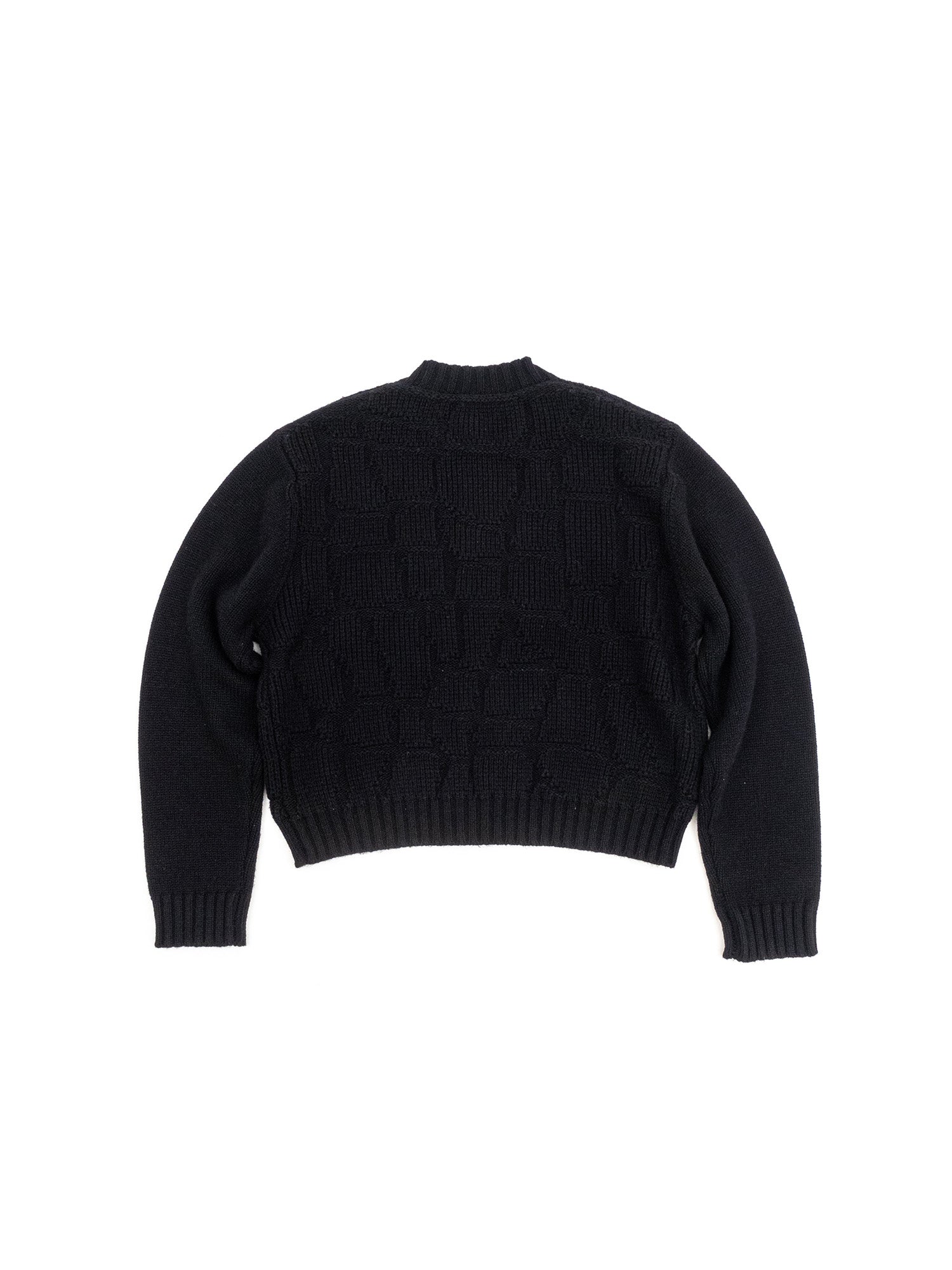 IN EXISTENCE Wool-Blend Snake Scale Jacquard Cardigan