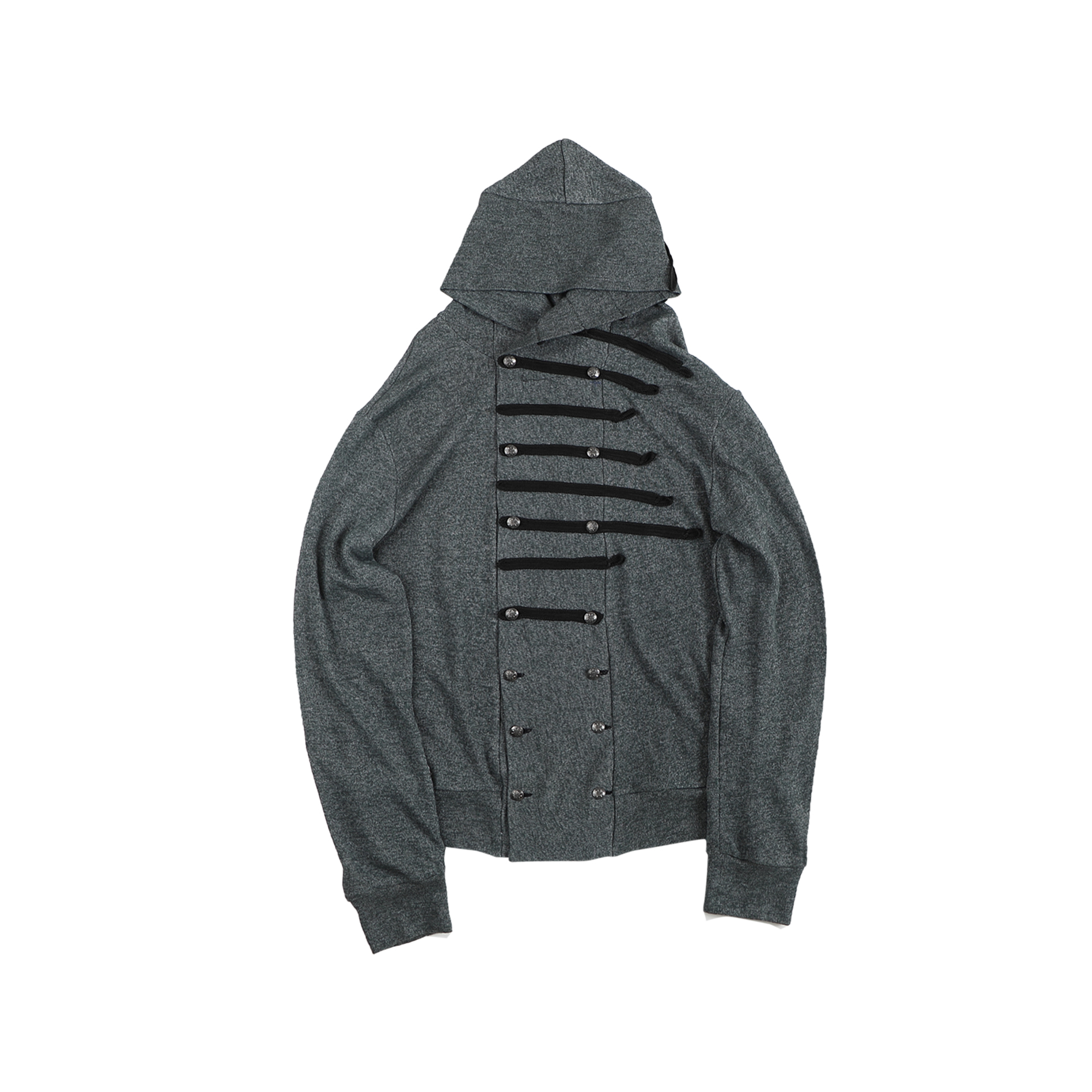 WHISTLEHUNTER Military Tape-Trim Hooded Cardigan, premium urban and streetwear designers apparel on PROJECTISR.com, WHISTLEHUNTER