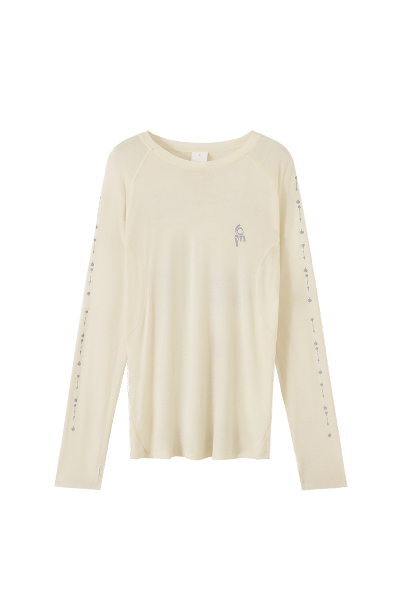 CONPCONP Cosmic Echo Graphic Long-Sleeve Tee White