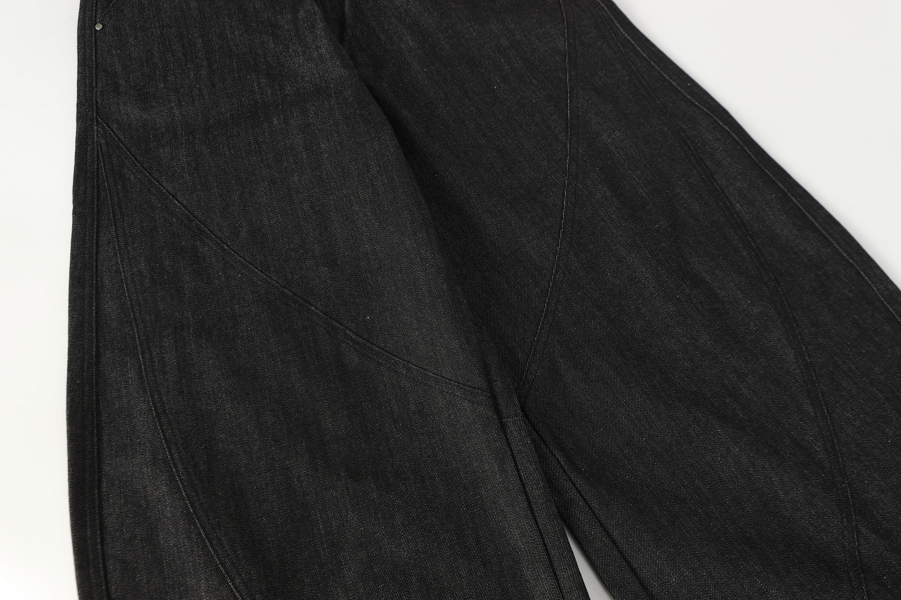 CLP Arced Panel Balloon-Leg Raw Jeans, premium urban and streetwear designers apparel on PROJECTISR.com, CLP