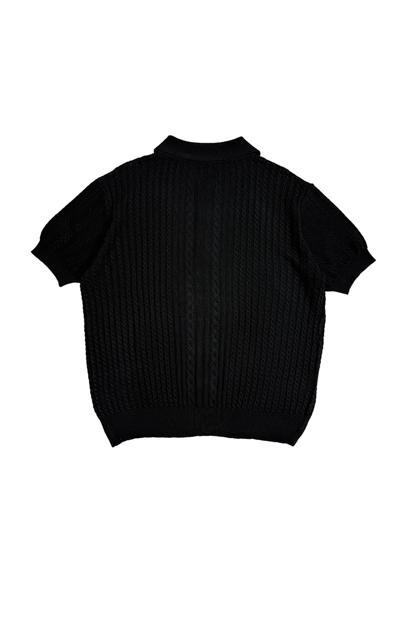 RICHILL Cable-Knit Polo T-Shirt, premium urban and streetwear designers apparel on PROJECTISR.com, RICHILL