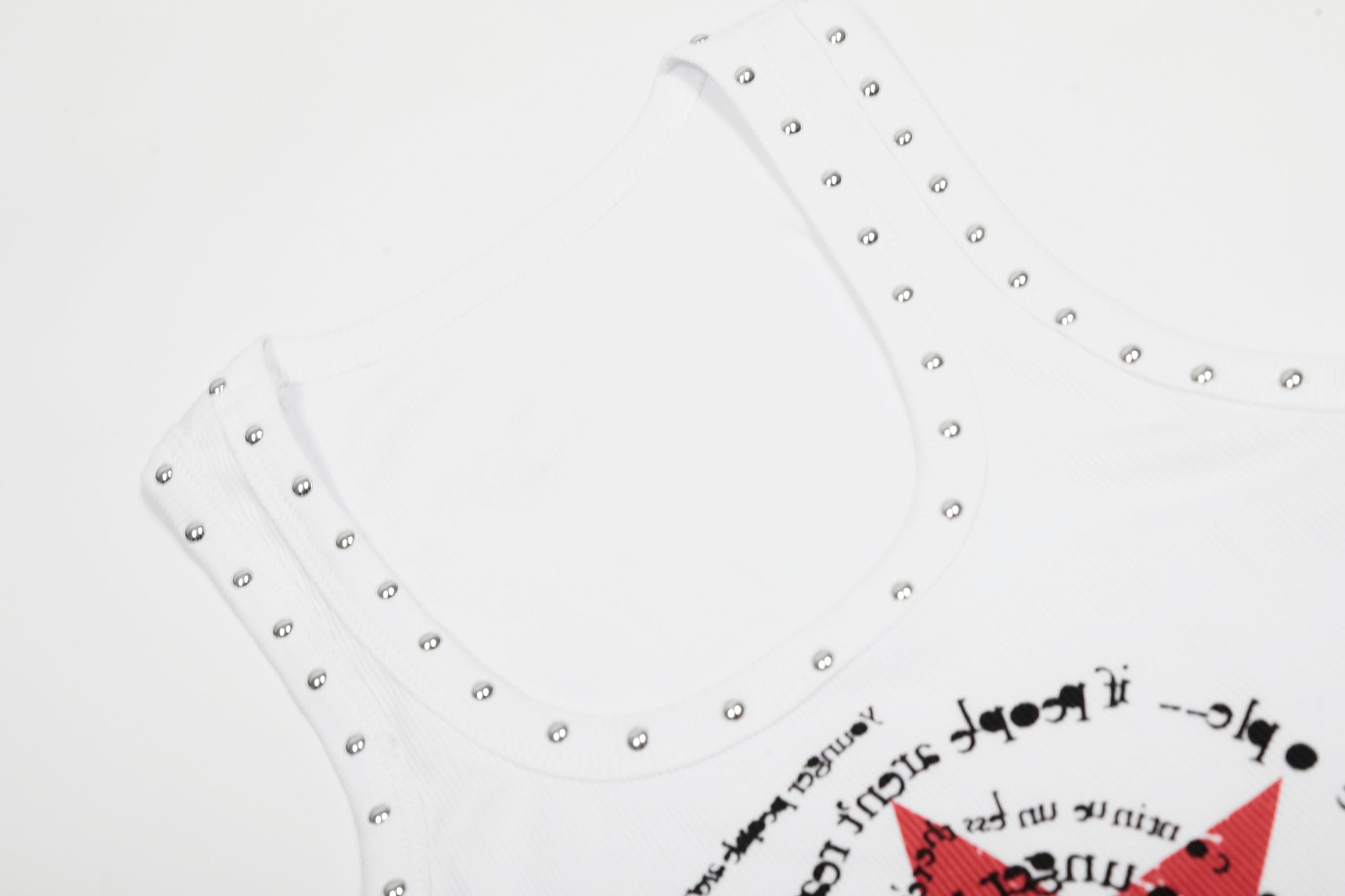 CLP Star Graphic Ribbed Tank Top