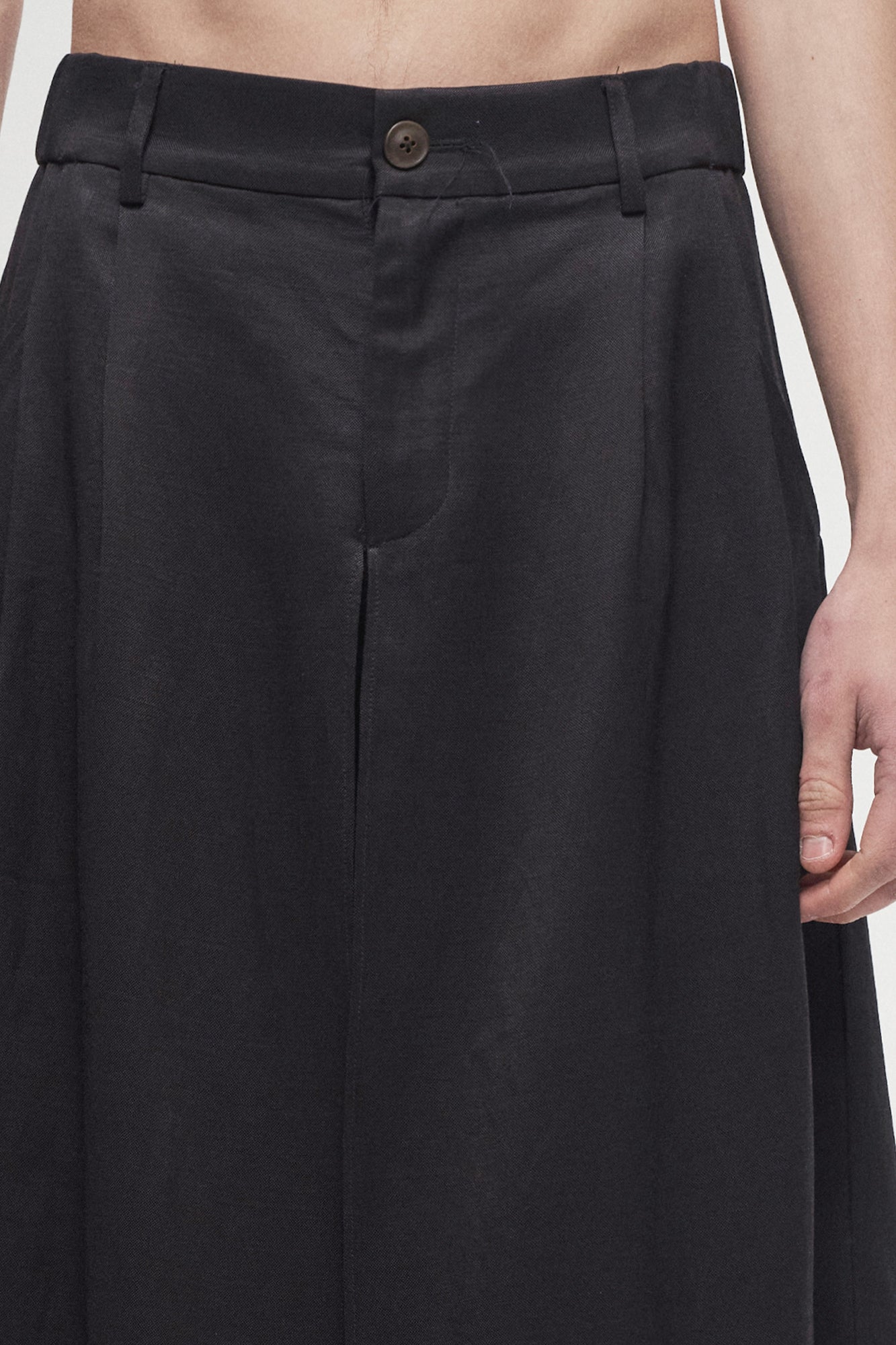 ILNya Nieternite Nifutur Asymmetrical Double-Layer Wide-Leg Pants