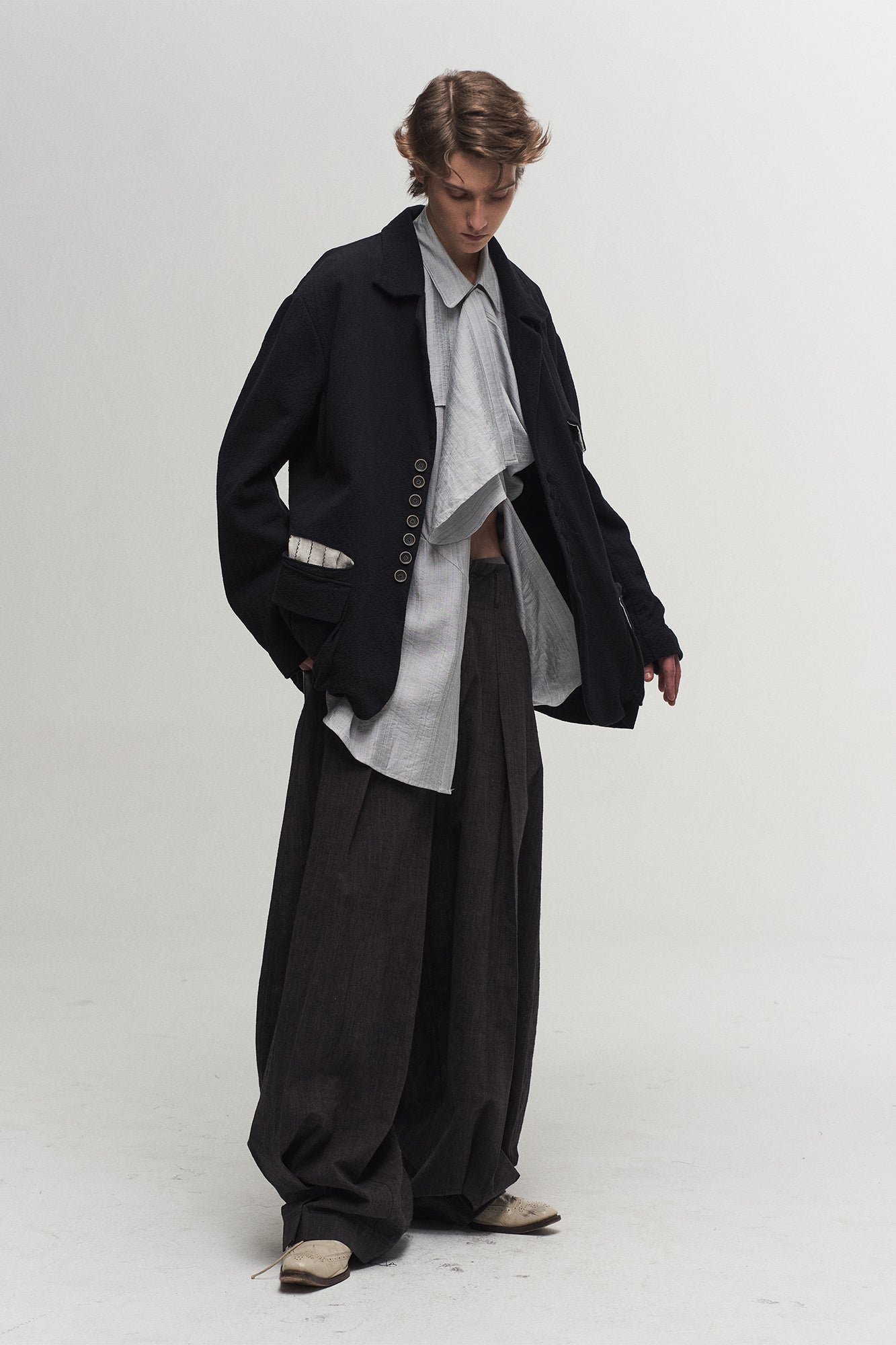ILNya Nieternite Nifutur Reversible Contrast Stripe Paneled Jacket