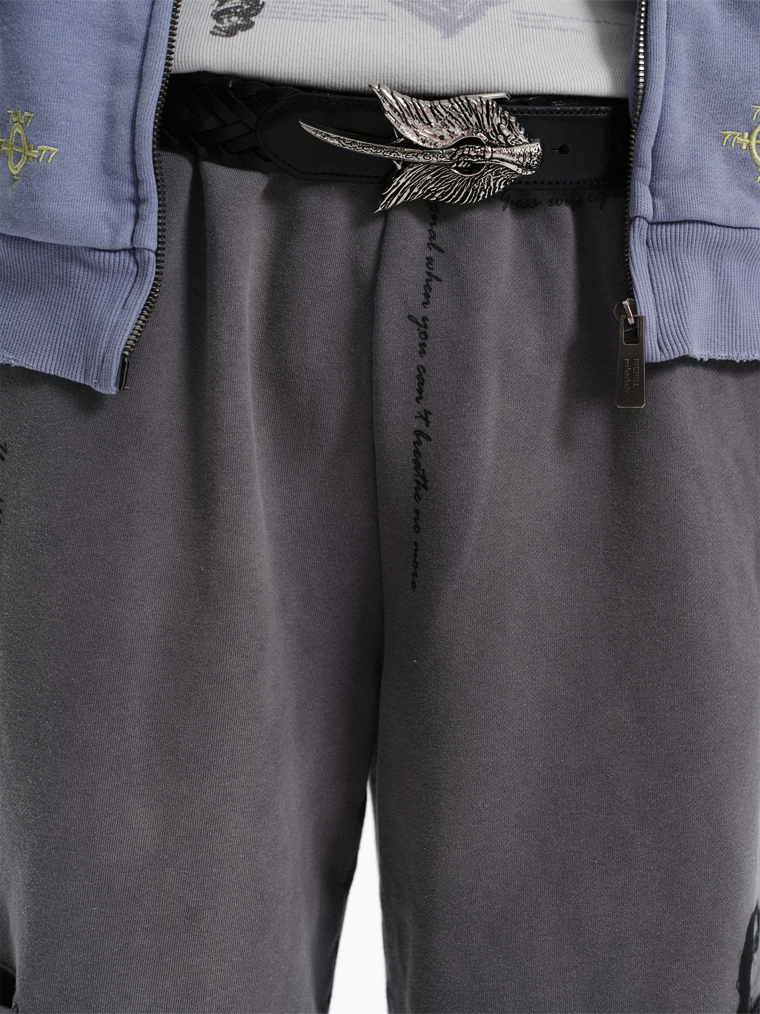 RICHILL Washed Patch Graphic Shorts