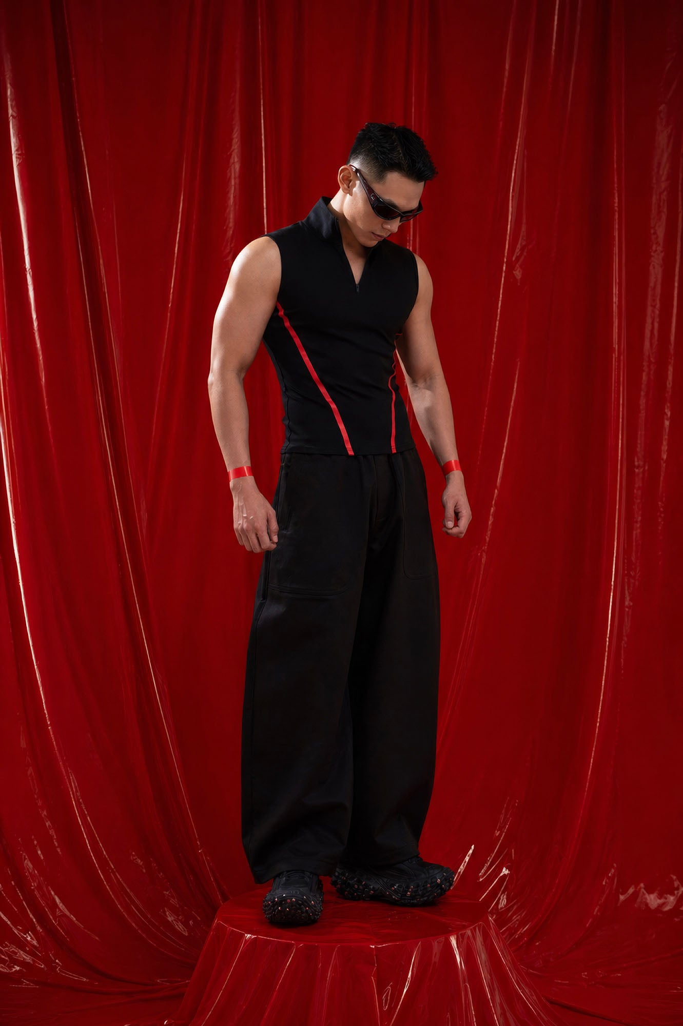 CLP Classic Pleats Oversized Pants, premium urban and streetwear designers apparel on PROJECTISR.com, CLP
