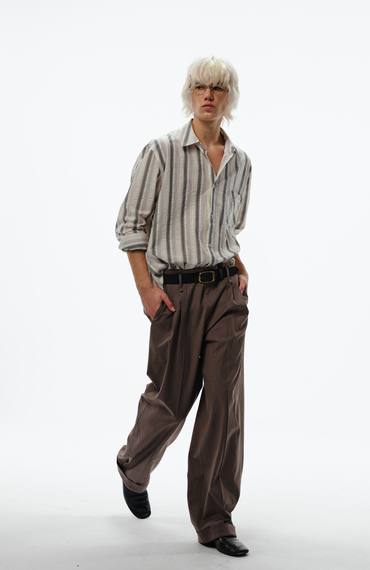 TRECLUB Retro Stripe Long-Sleeve Shirt, premium urban and streetwear designers apparel on PROJECTISR.com, TRECLUB