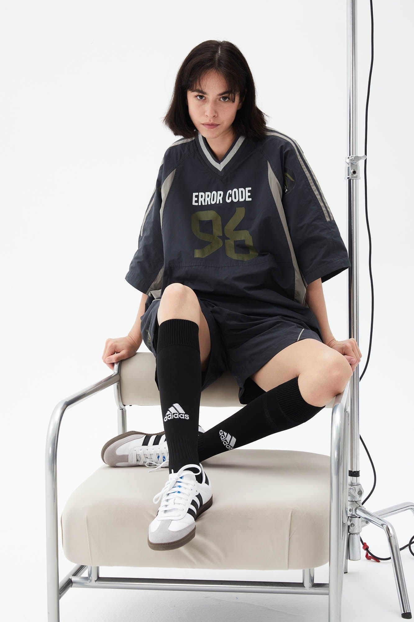 ERROR CODE ROBOT Athletic Contrast Spliced Shorts, premium urban and streetwear designers apparel on PROJECTISR.com, ERROR CODE ROBOT