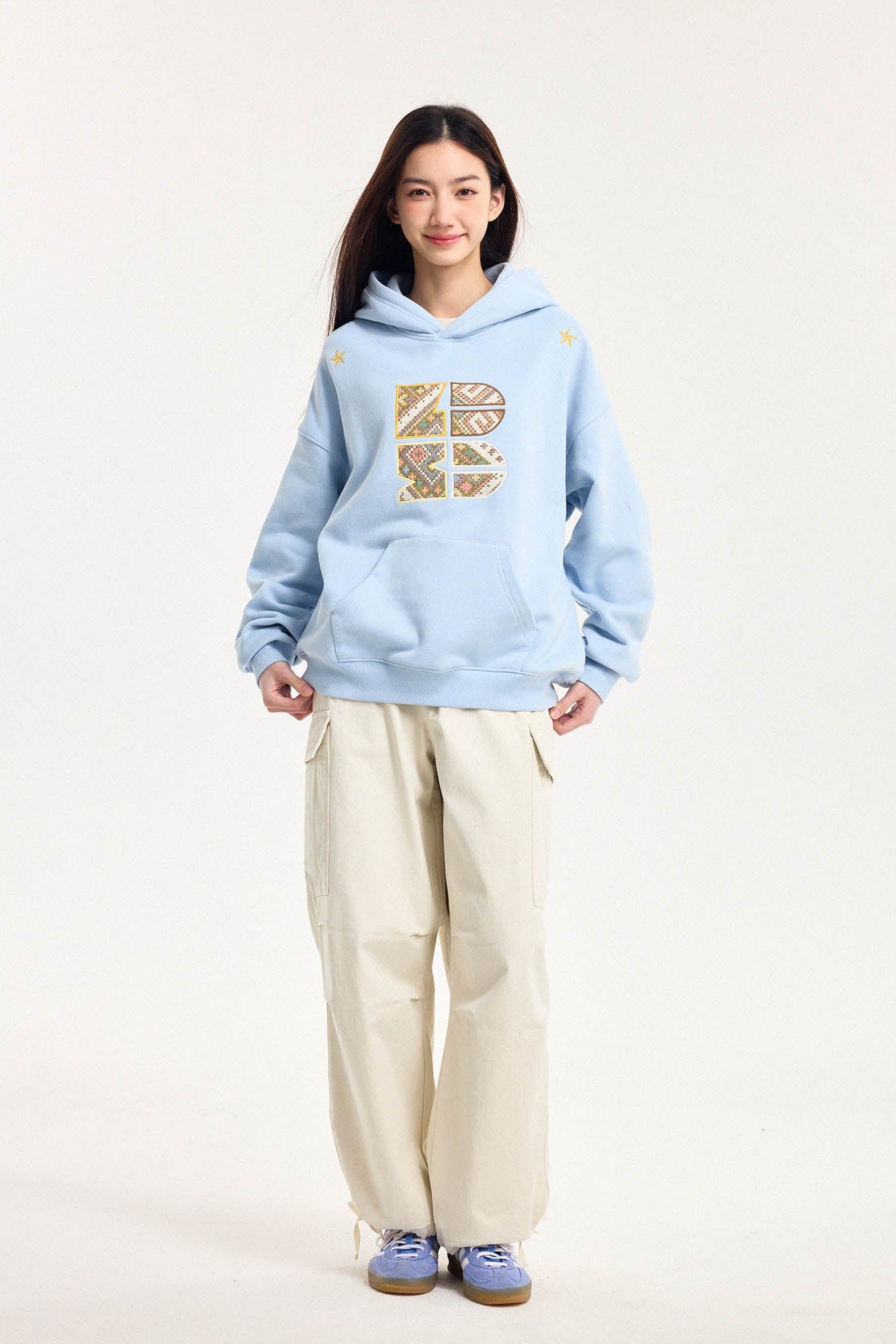 BONELESS Tribal Jacquard LOGO Patch Embroidered Hoodie, premium urban and streetwear designers apparel on PROJECTISR.com, BONELESS