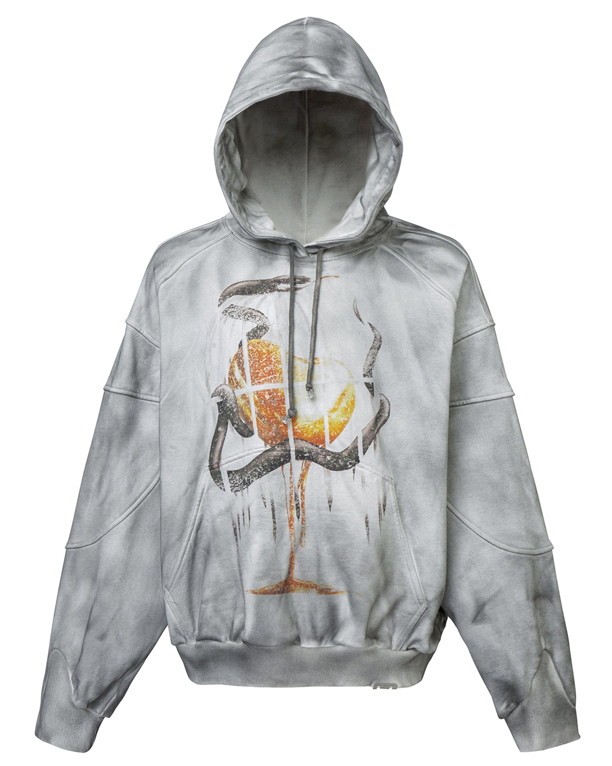 F2CE Retro Deconstructed Snake Hoodie, premium urban and streetwear designers apparel on PROJECTISR.com, F2CE