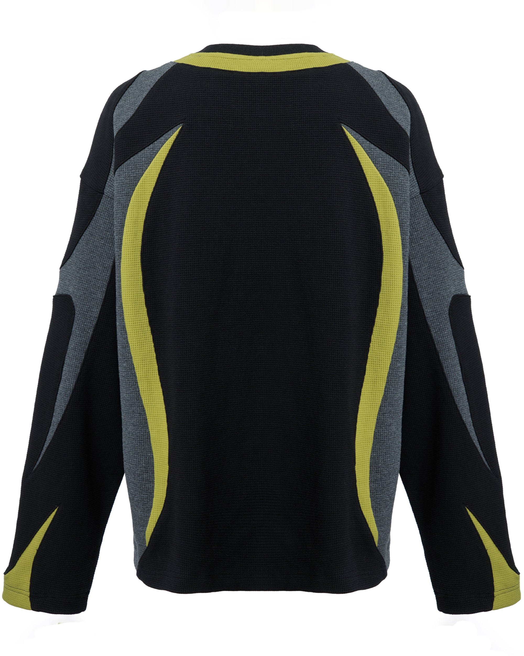 F2CE Modern Deconstructed Waffle Sweatshirt, premium urban and streetwear designers apparel on PROJECTISR.com, F2CE