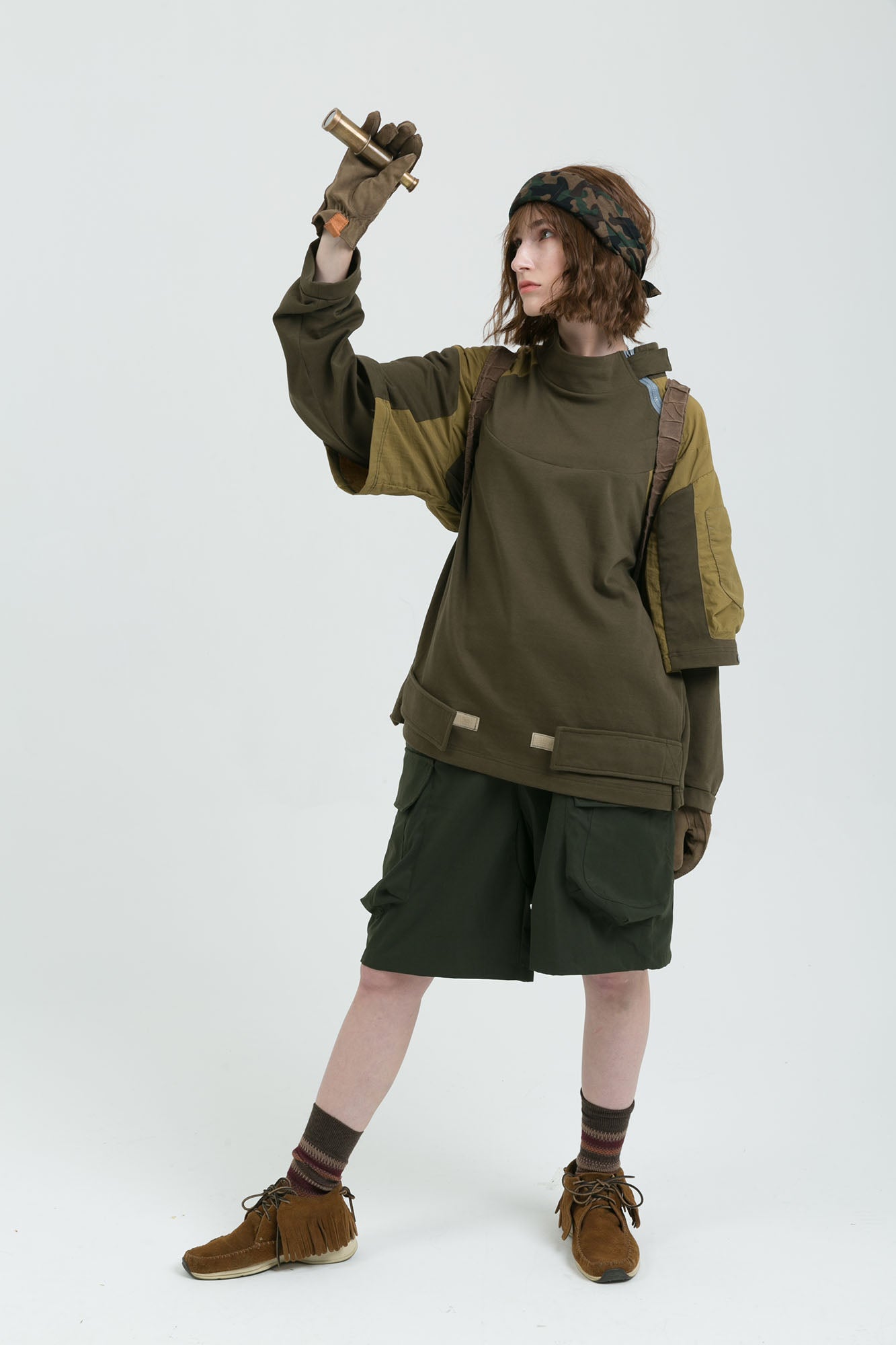ERROR CODE ROBOT Detachable Sleeve Layered Utility Long-Sleeve Tee, premium urban and streetwear designers apparel on PROJECTISR.com, PROJECTISR US