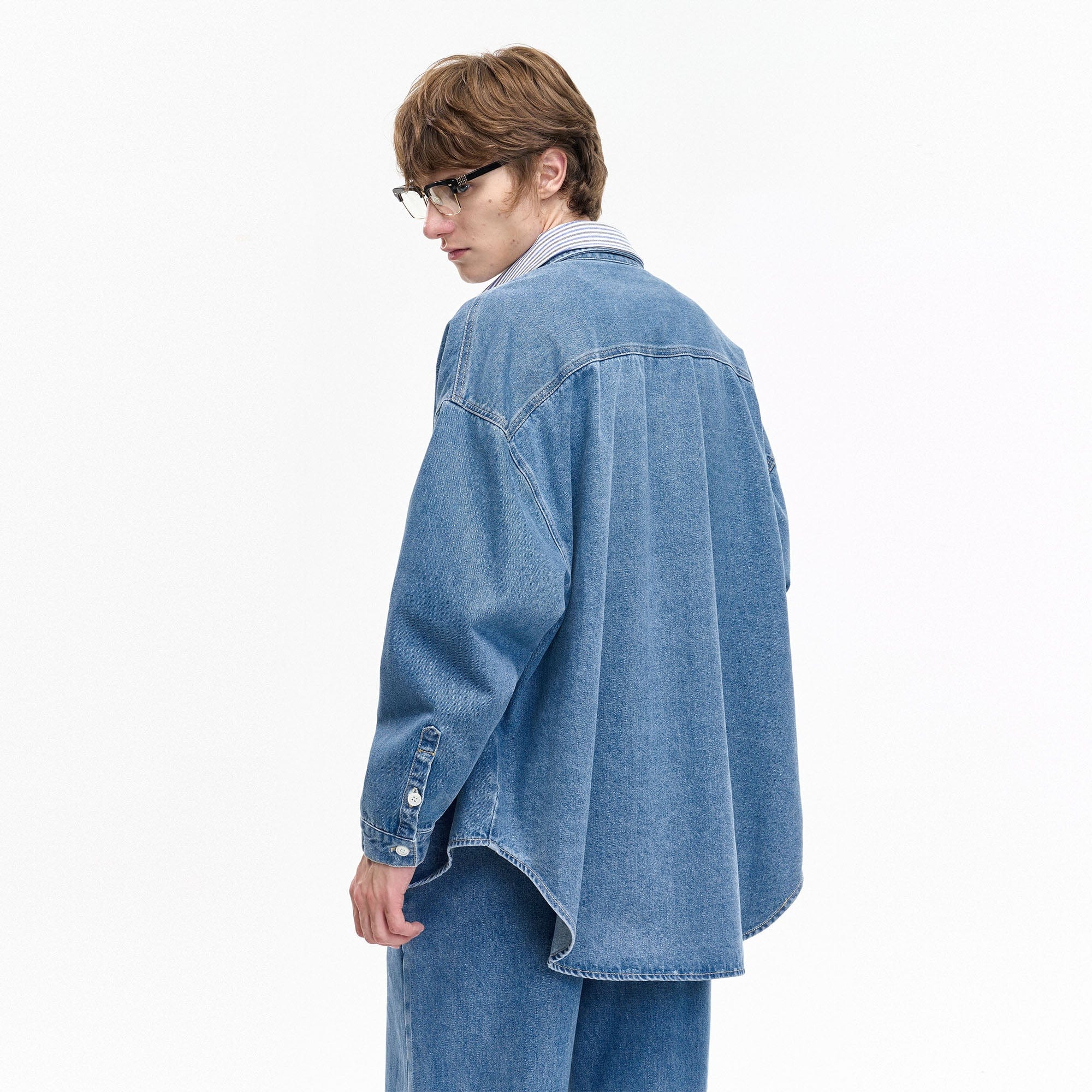 LEONSENSE Classical Tencel Denim Shirts, premium urban and streetwear designers apparel on PROJECTISR.com, LEONSENSE