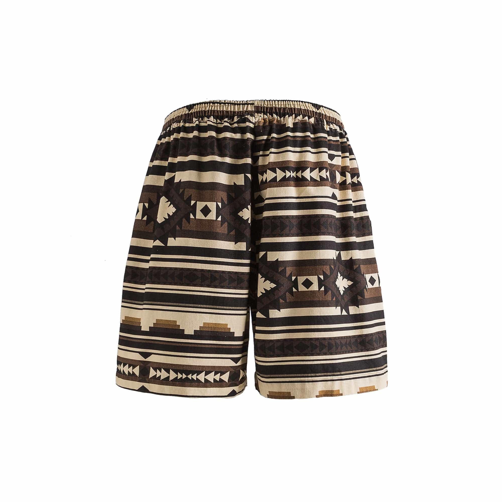 ME DA IGUAL Aztec Graphic Elastic Shorts, premium urban and streetwear designers apparel on PROJECTISR.com, ME DA IGUAL