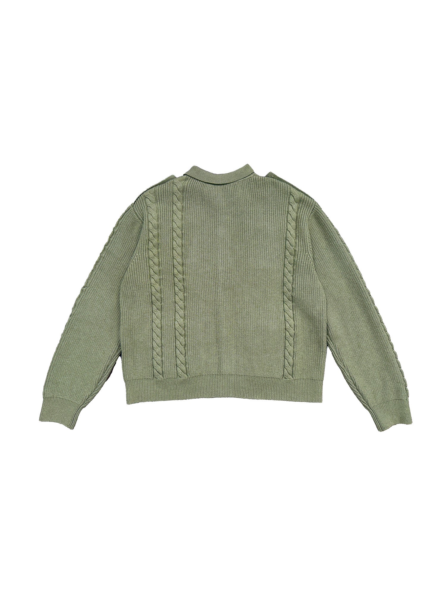 RICHILL Epaulet Multi-Pocket Cable Knit Jacket, premium urban and streetwear designers apparel on PROJECTISR.com, RICHILL