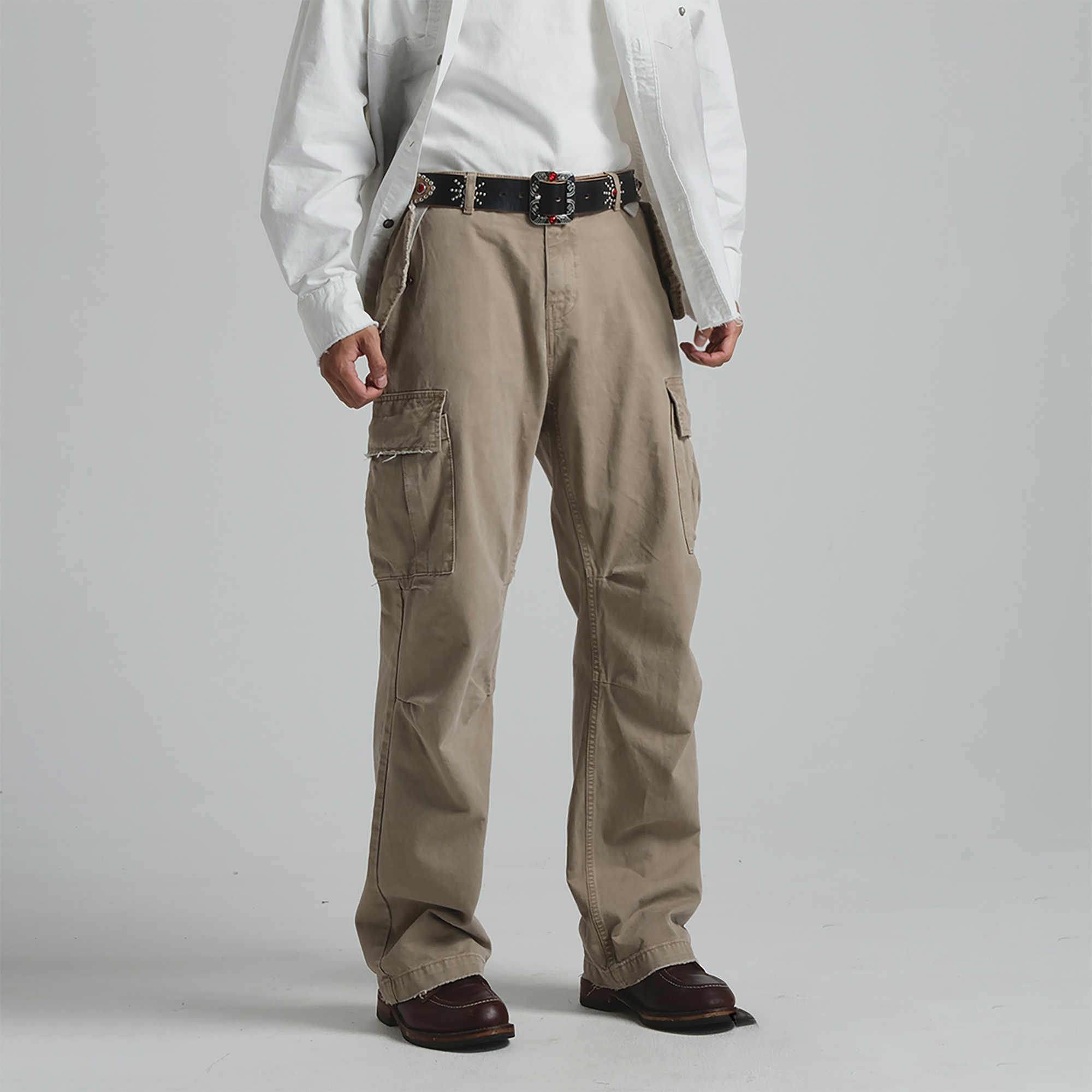 NEIGBORL Straight-Leg Paneled Cargo Pants, premium urban and streetwear designers apparel on PROJECTISR.com, NEIGBORL