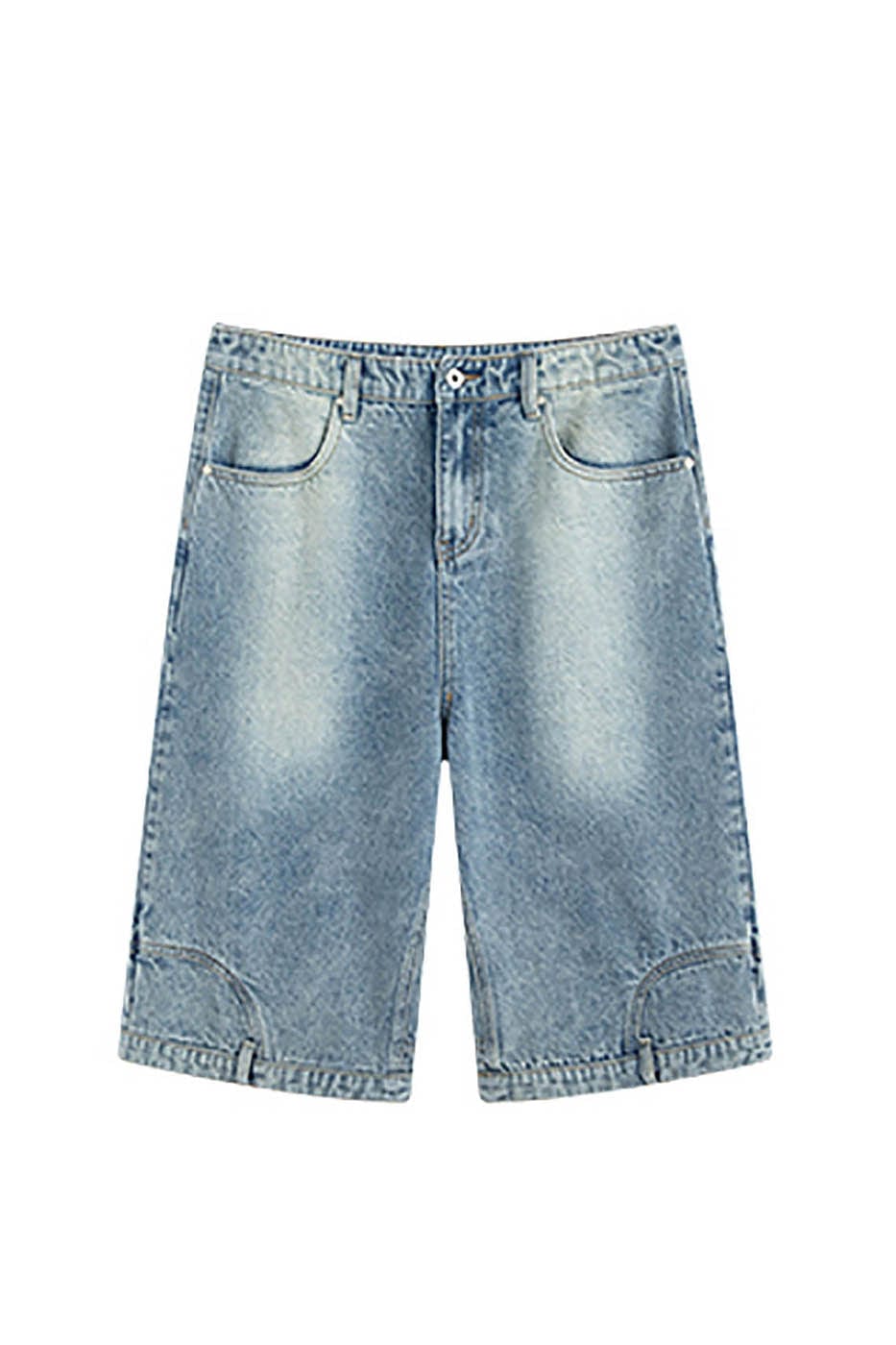 KREATE Inverted Denim Shorts, premium urban and streetwear designers apparel on PROJECTISR.com, KREATE