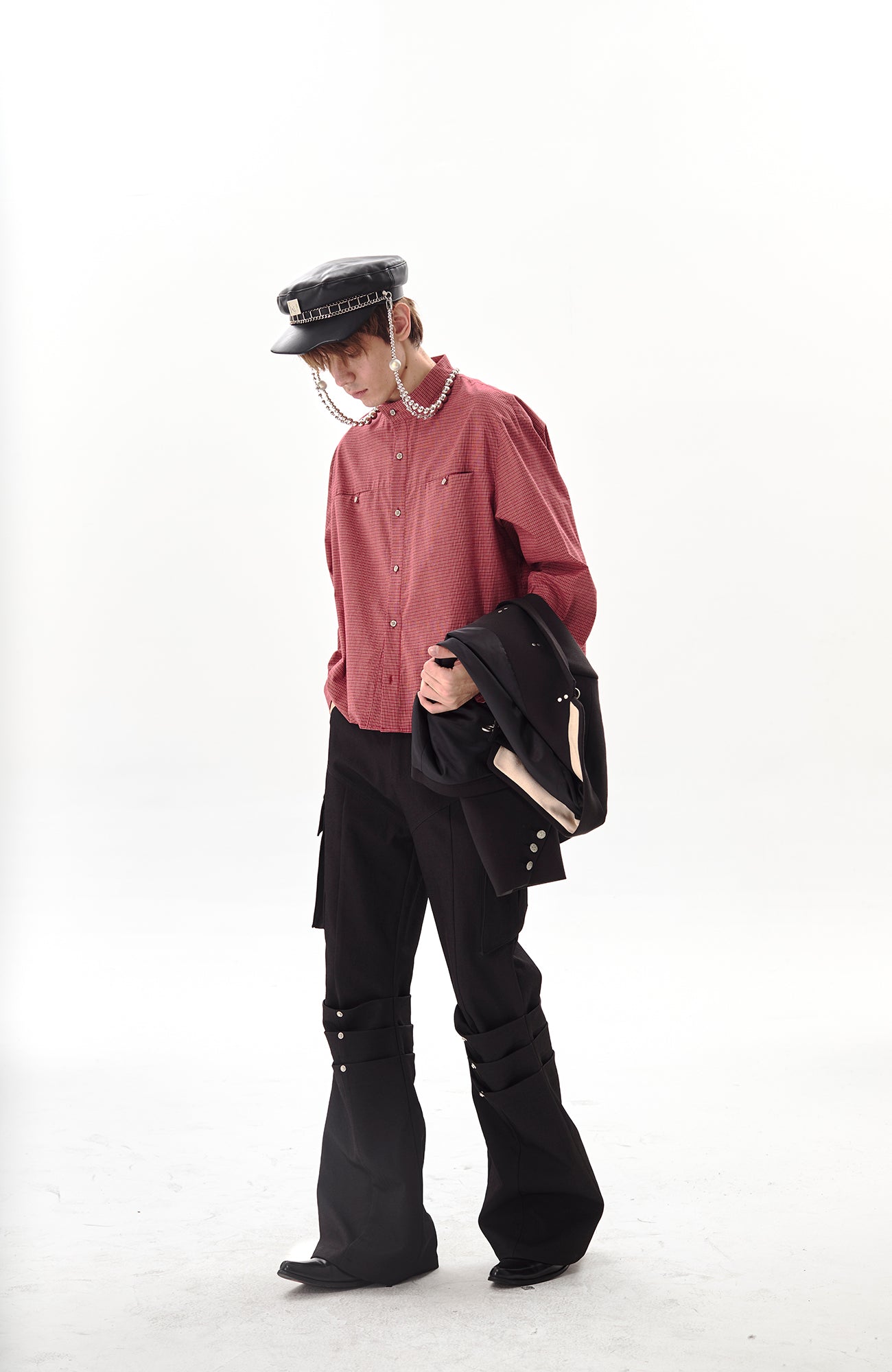 PASET Knee Paneled Flared Trousers
